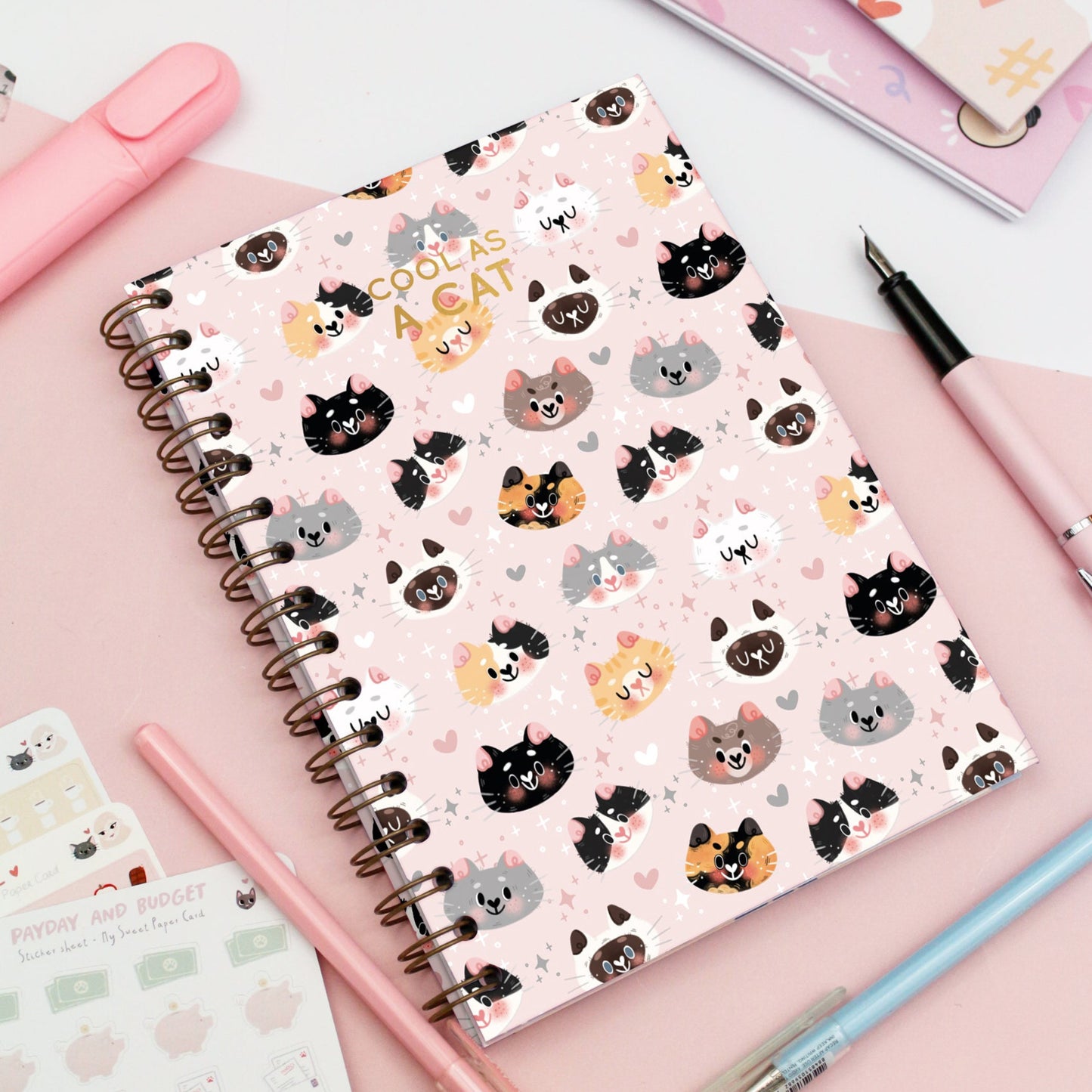 cute cat bullet journal