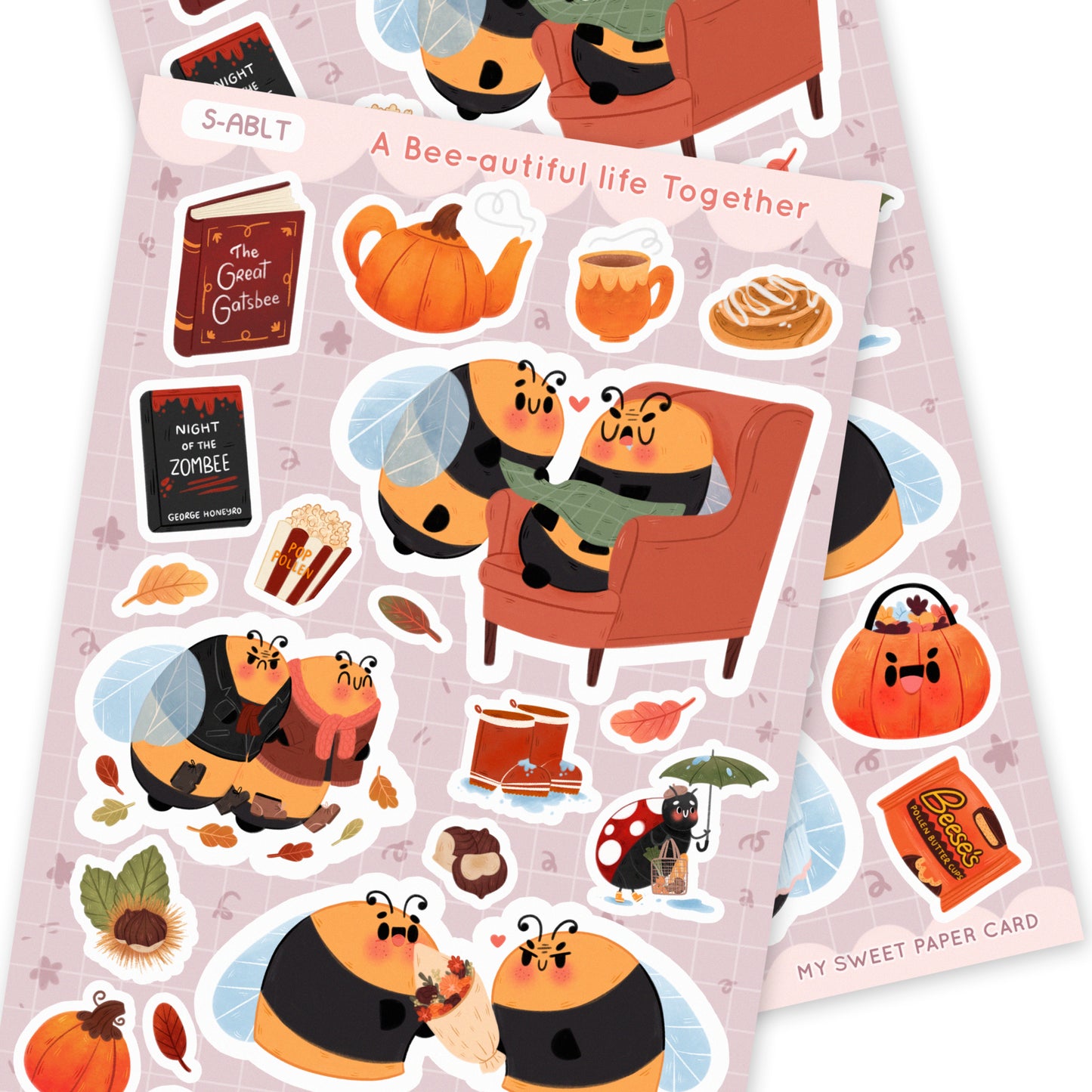 Bee-autiful Life Together - Grumbee Stickers sheet
