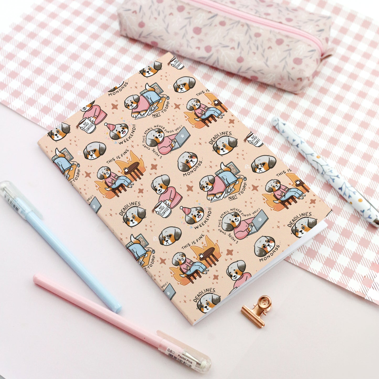 Corporate Dog - Soft cover notebook