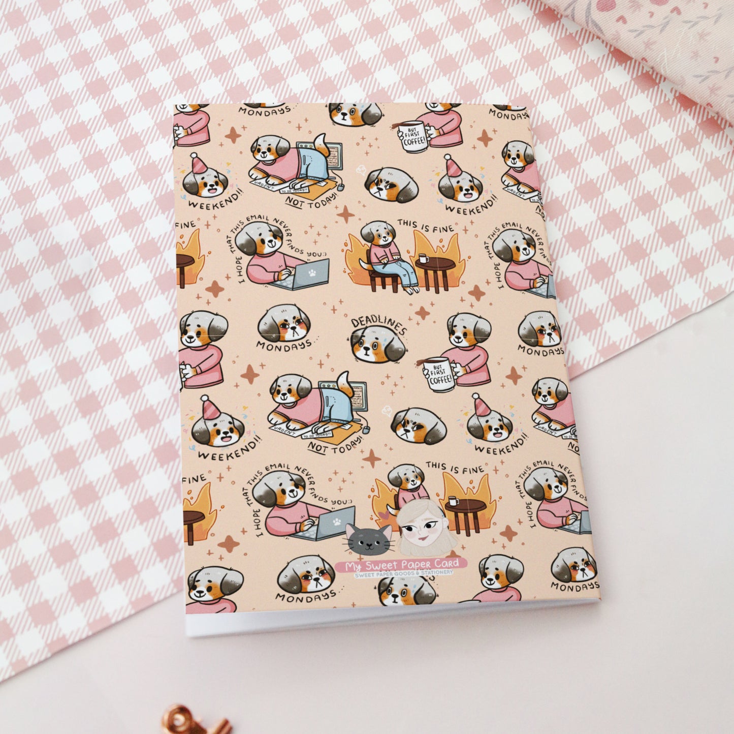 Corporate Dog - Soft cover notebook