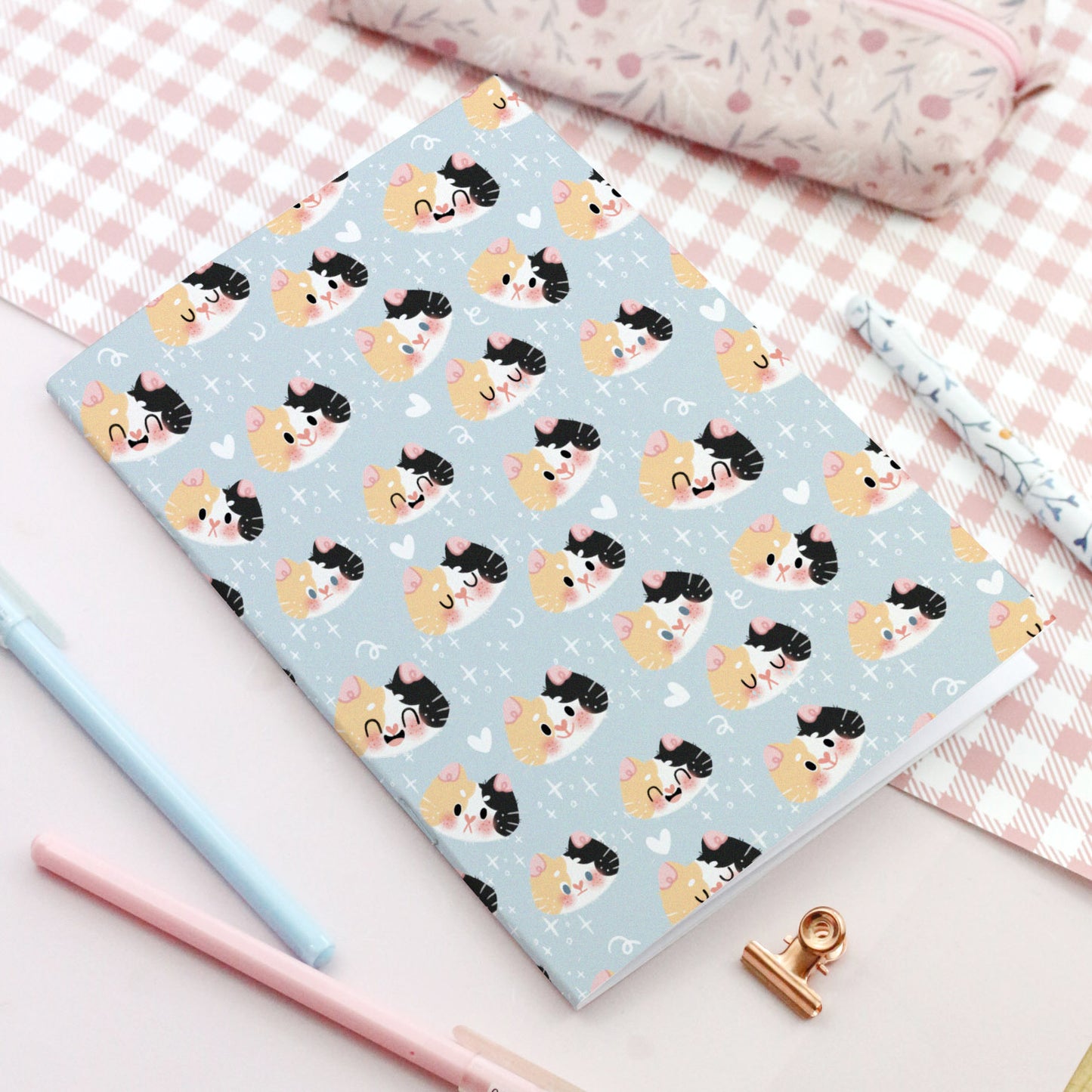 Calico Cat Moods - Soft cover notebook