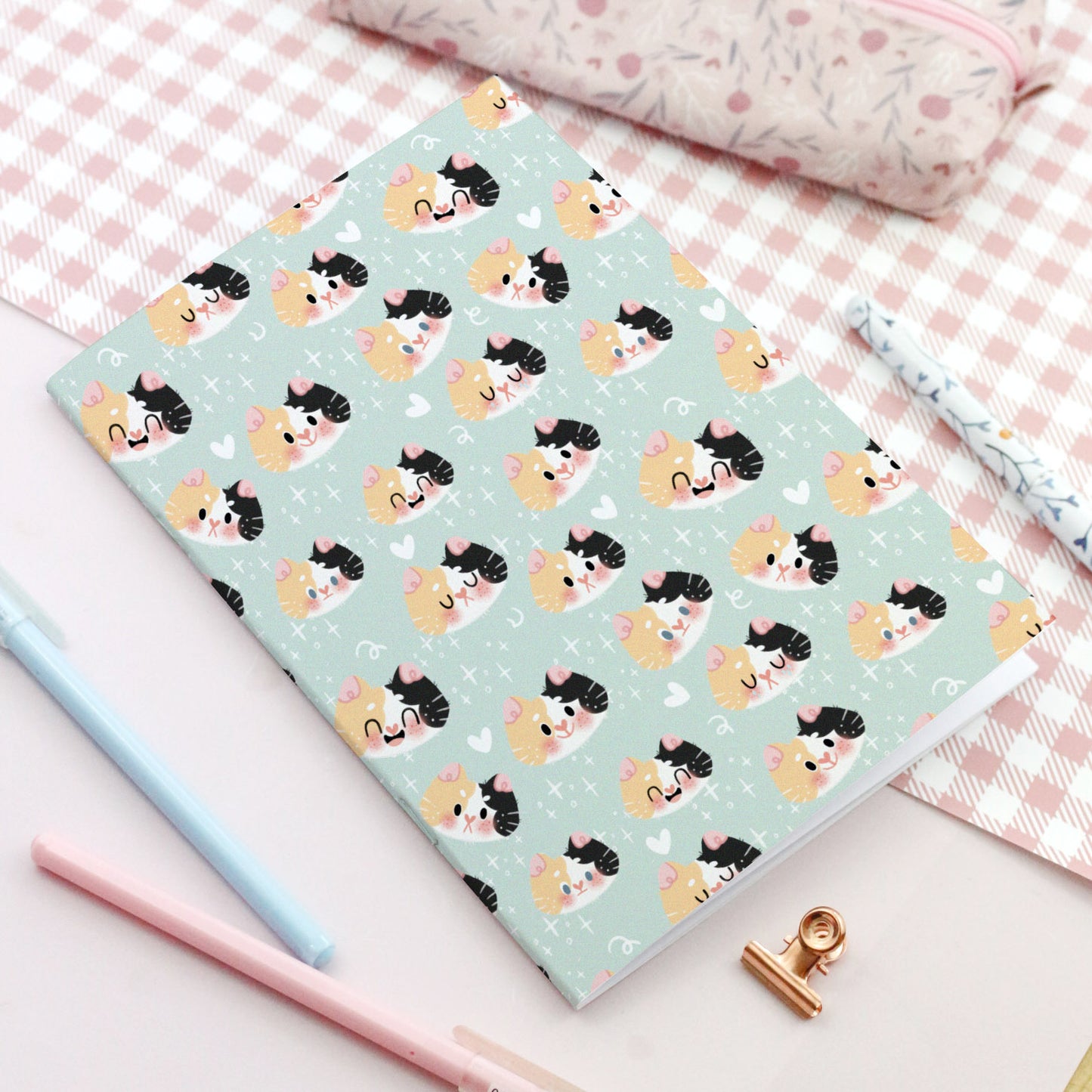 Calico Cat Moods - Soft cover notebook