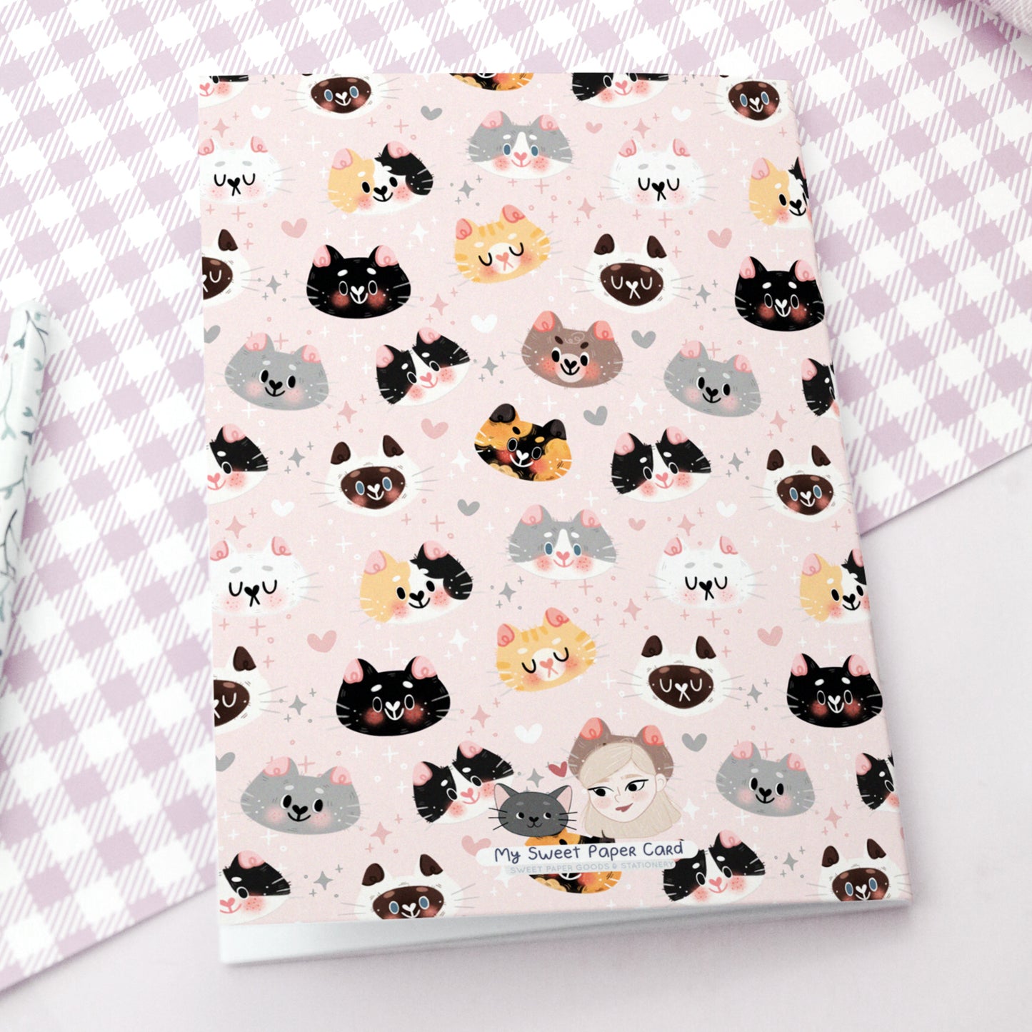 kawaii cat notebook