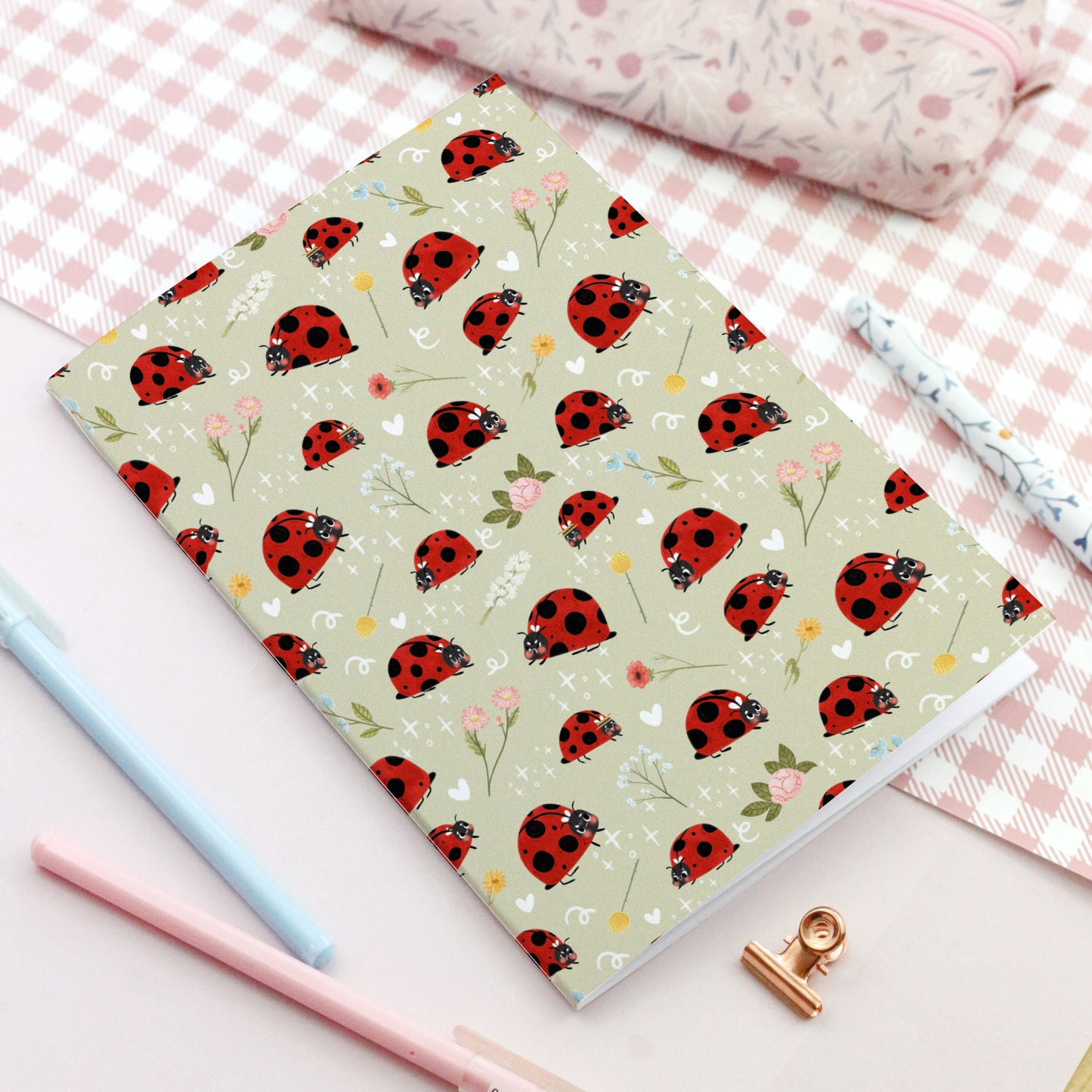 Carnet Coccinelles de Printemps - Carnet souple