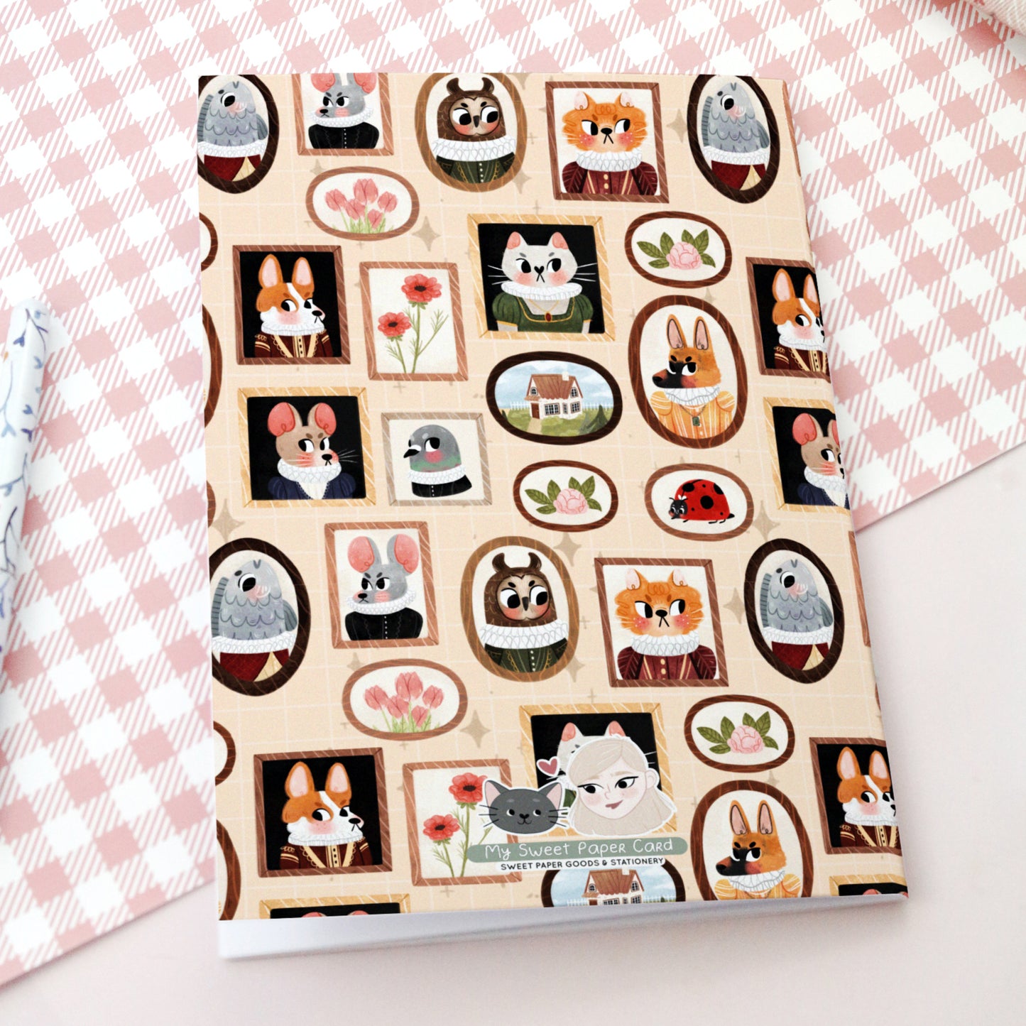 dark academia notebook for animal lovers
