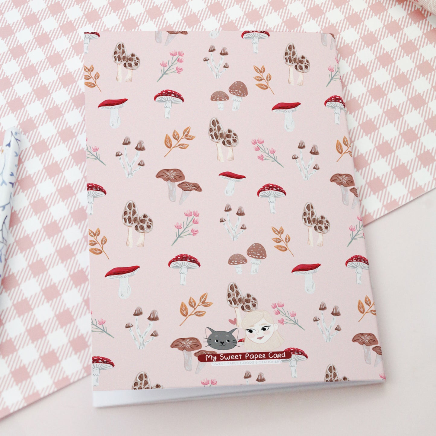 Foraging mushrooms notebook - Autumn Soft cover notebook