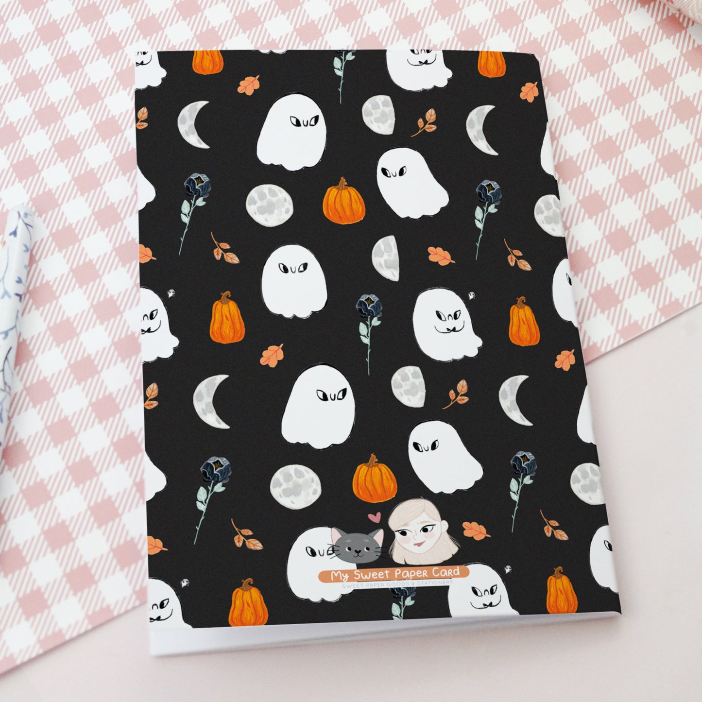 Moonlight Ghosts notebook - Autumn Soft cover notebook