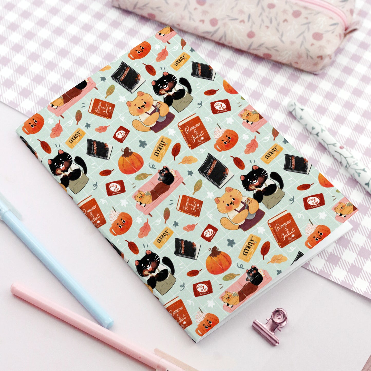 Carnet Automne de chat - Carnet souple