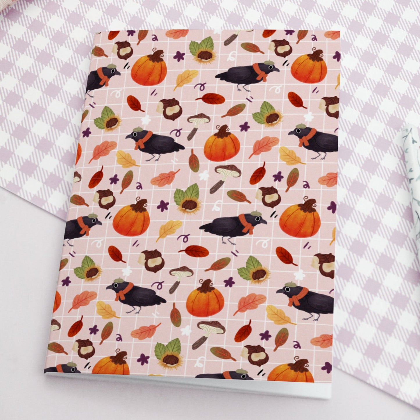Carnet Corbeau et Citrouilles - Carnet souple