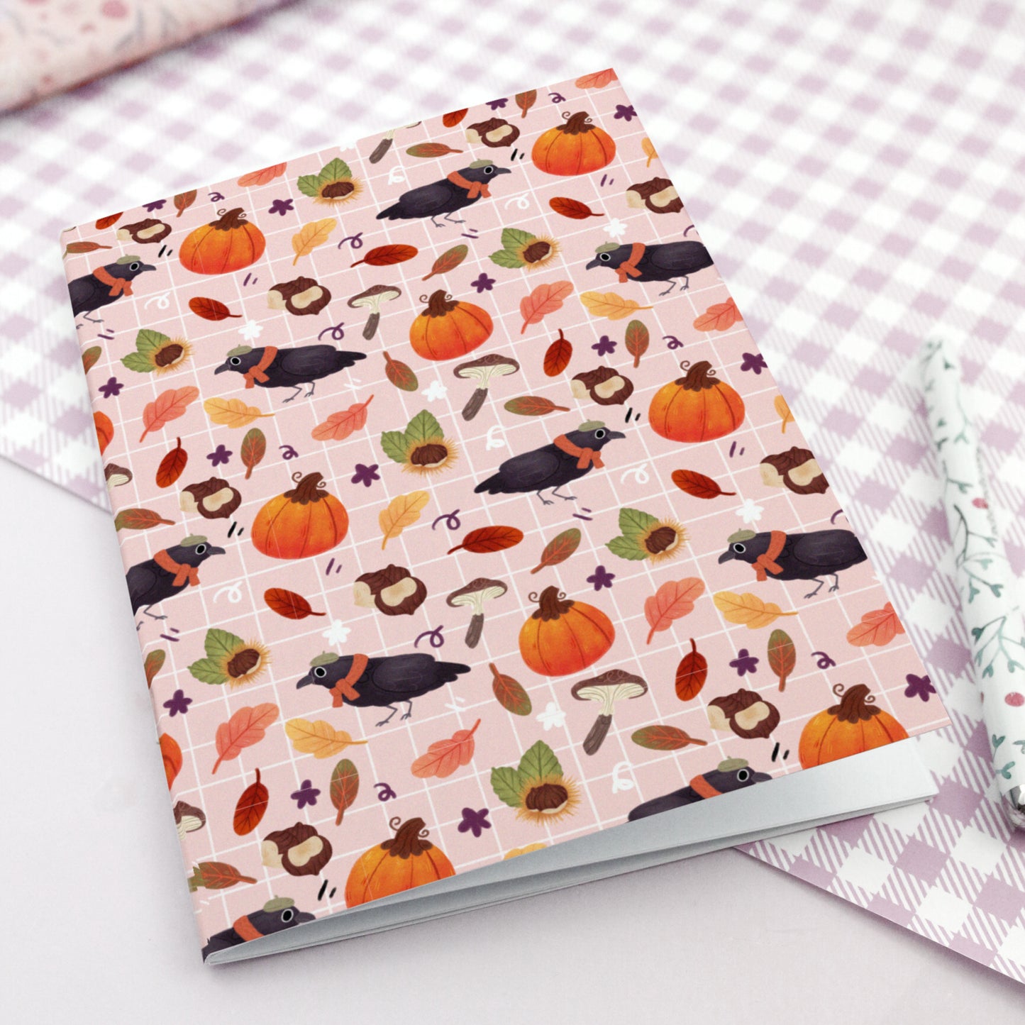 Carnet Corbeau et Citrouilles - Carnet souple