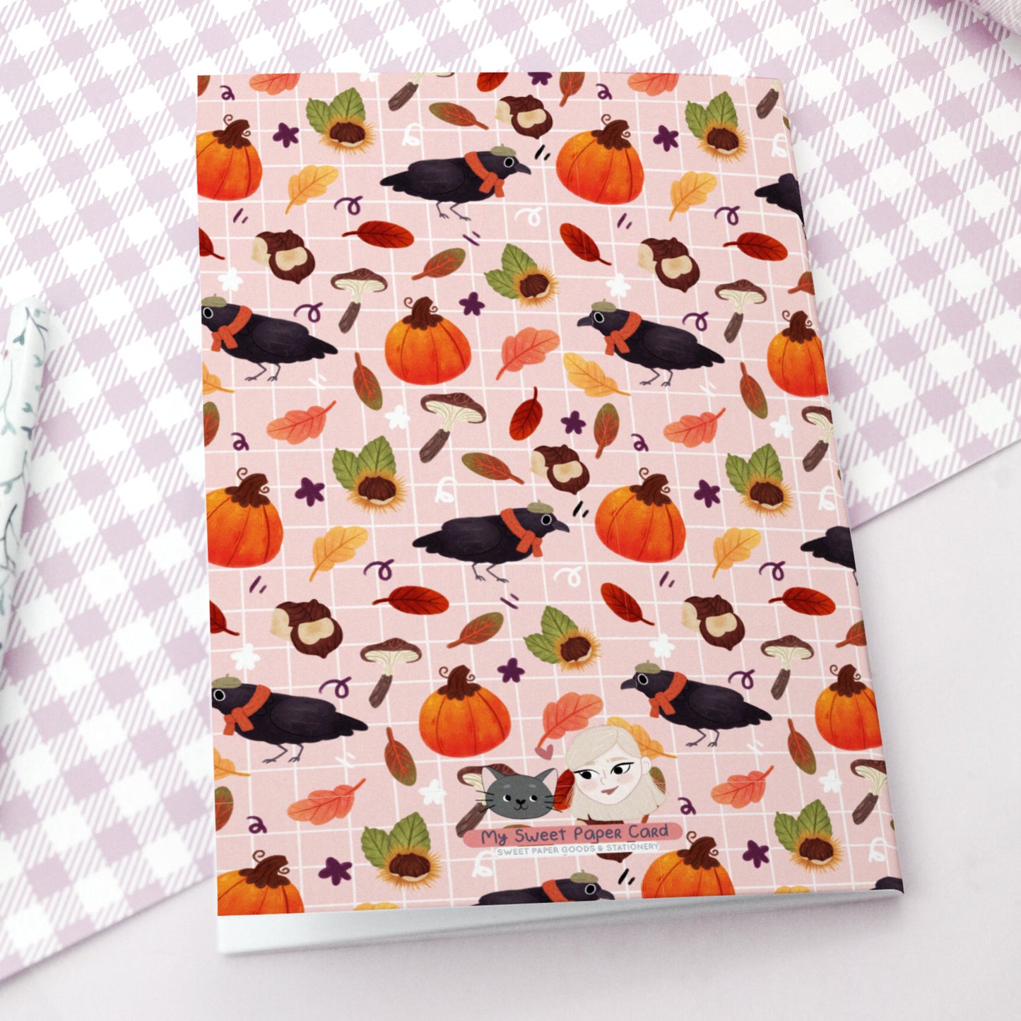 Carnet Corbeau et Citrouilles - Carnet souple