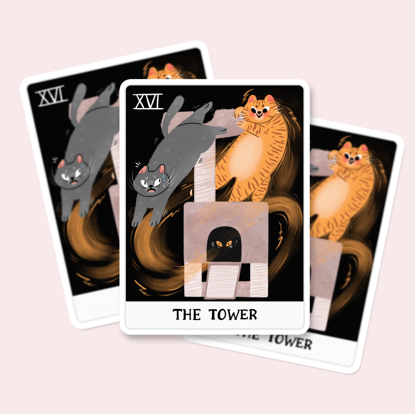 The Tower - Vinyl Stickers - Tarot card stickers