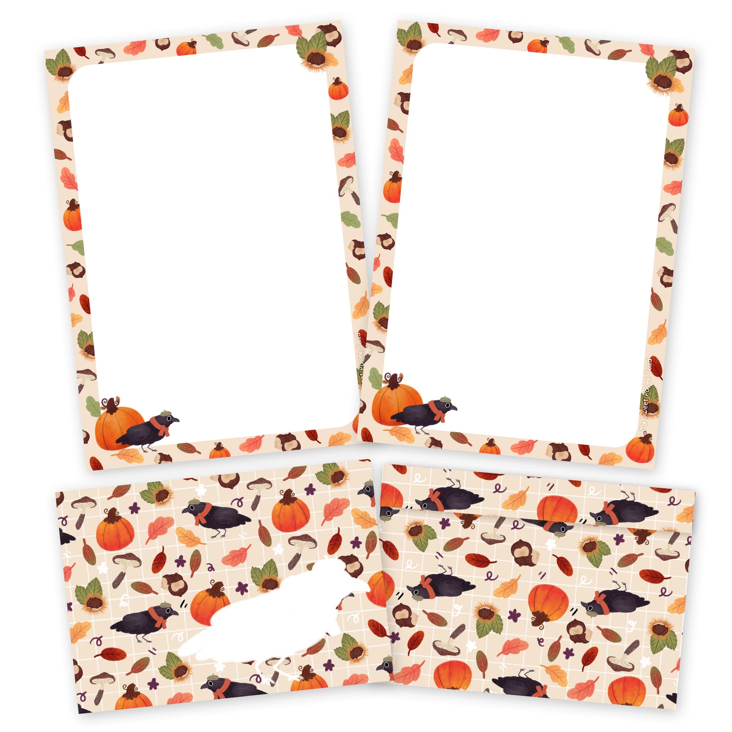 Raven and Pumpkins - Letter Kit