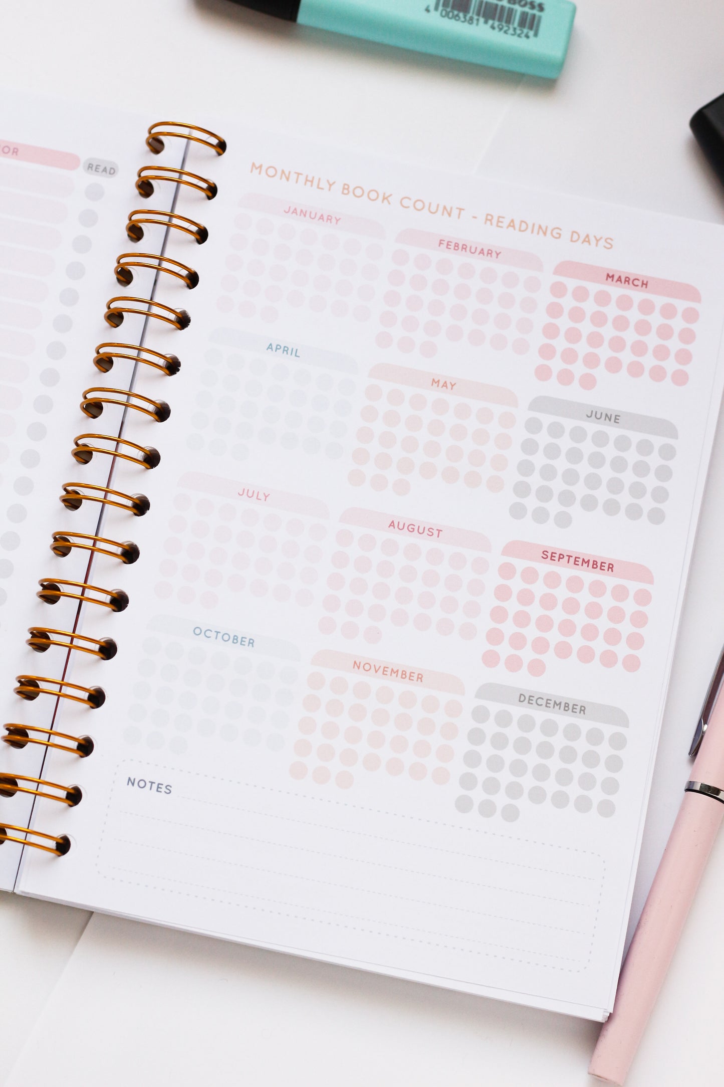 Bee-sy reading Grumbee Reading journal - Spiral notebook to write your book reviews