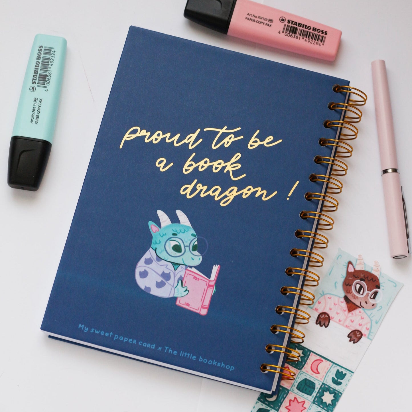 Dragon Reading journal - Spiral notebook to write your book reviews