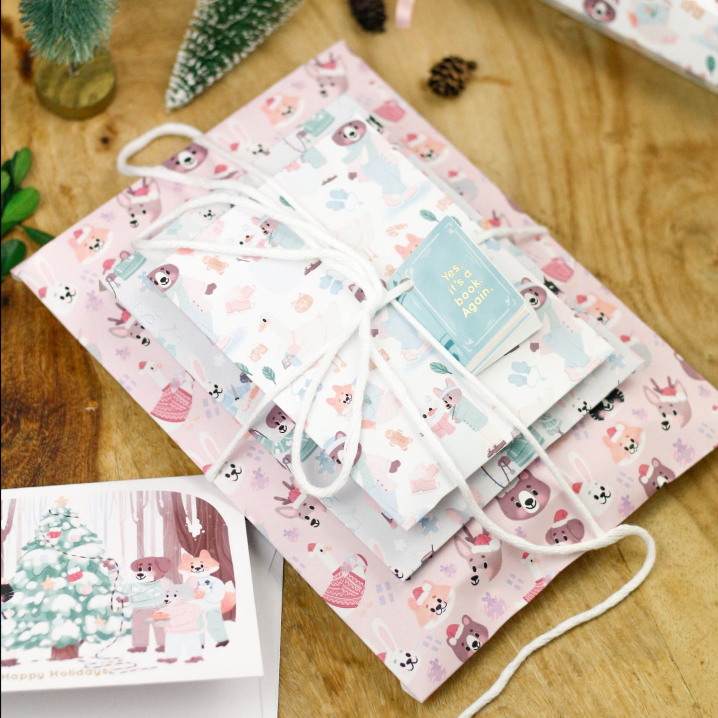 Pochettes cadeaux Woodland Wishes - Emballage cadeaux de Noël
