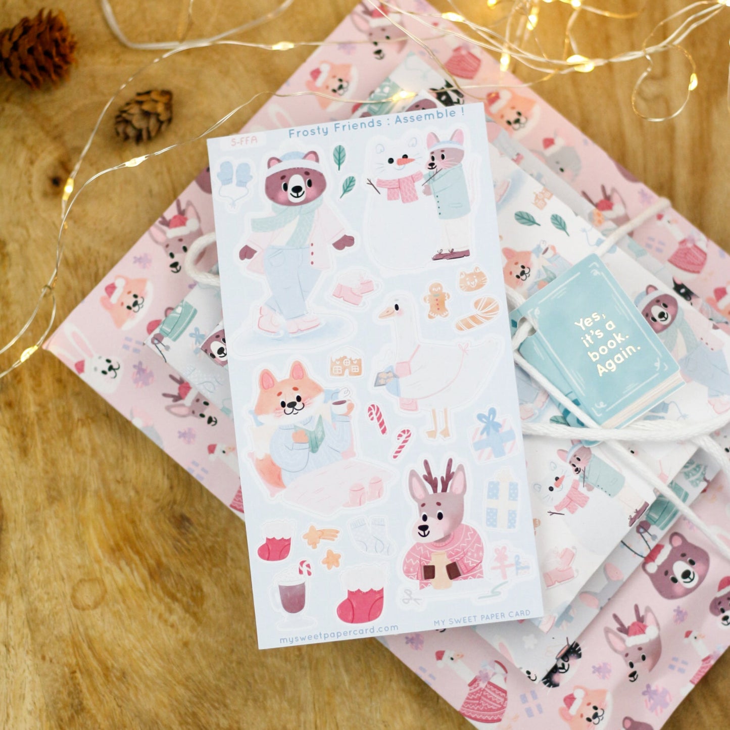 cute secret santa gift for stickers lover