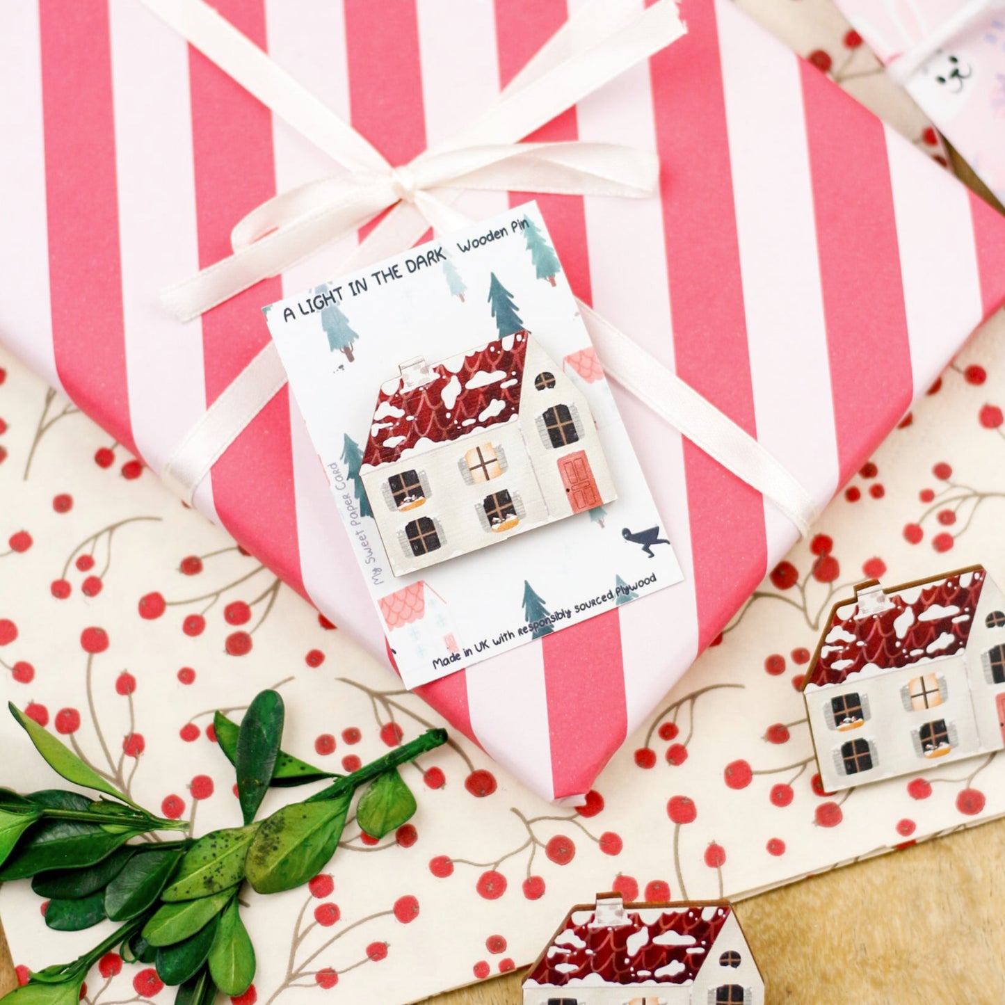 cottage pins eco-friendly christmas gift