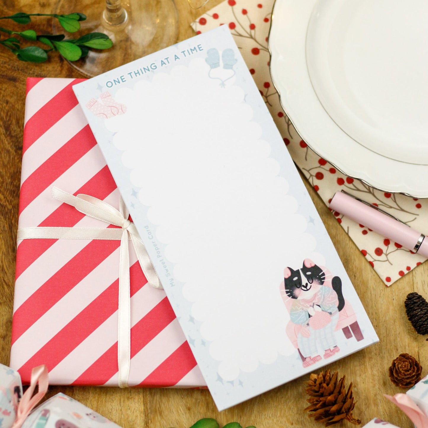 cat notepad secret santa cat lovers gift