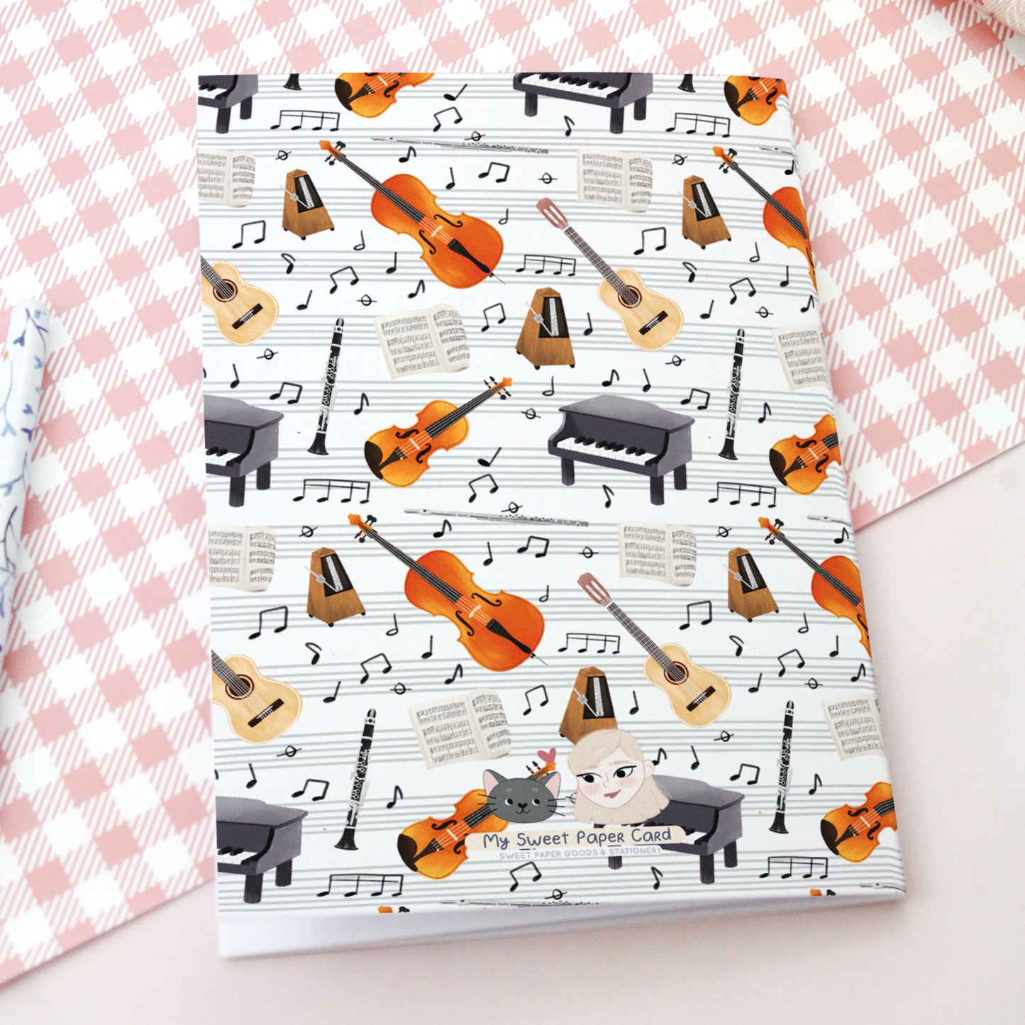 Carnet souple Cours de musique - Cadeau papeterie pour les mélomanes