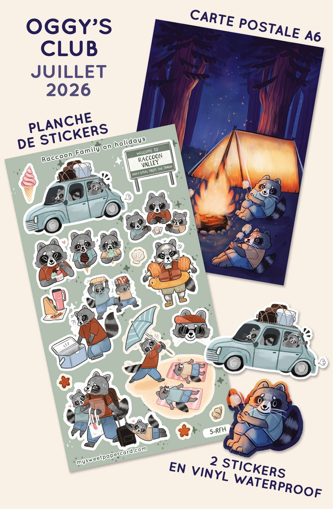 Oggy's Club - Stickers Mail