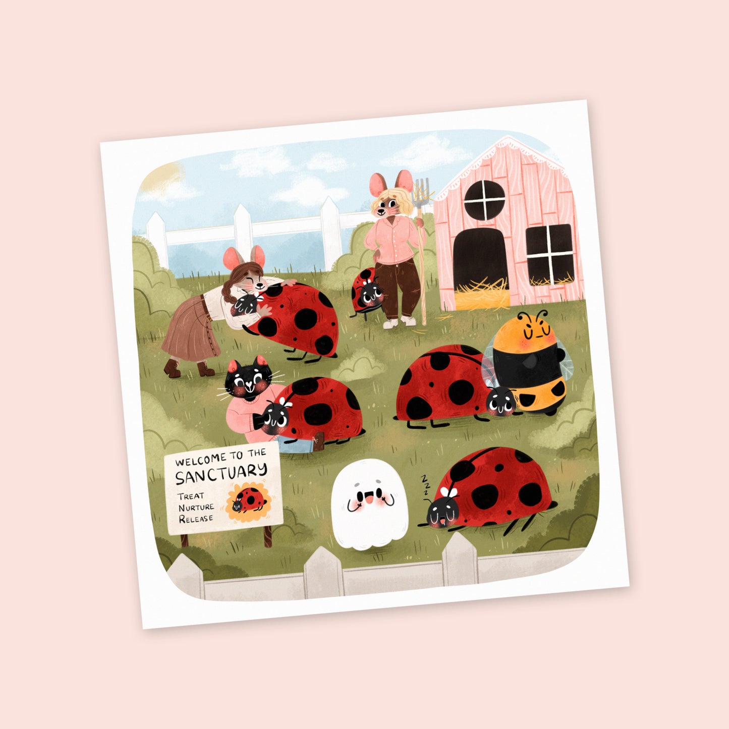Refuge à coccinelles - Art Print