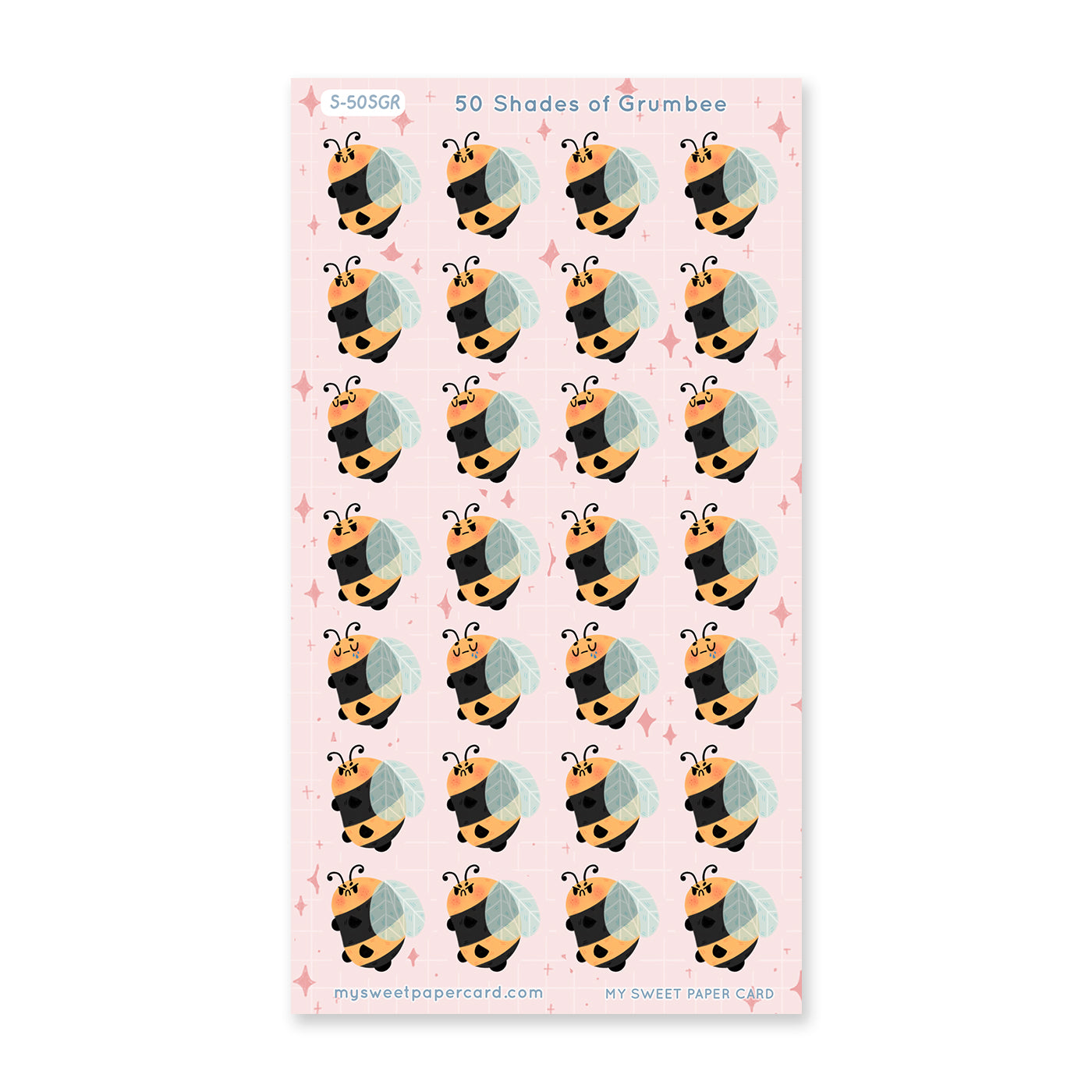 kawaii planner stickers mood tracker bee