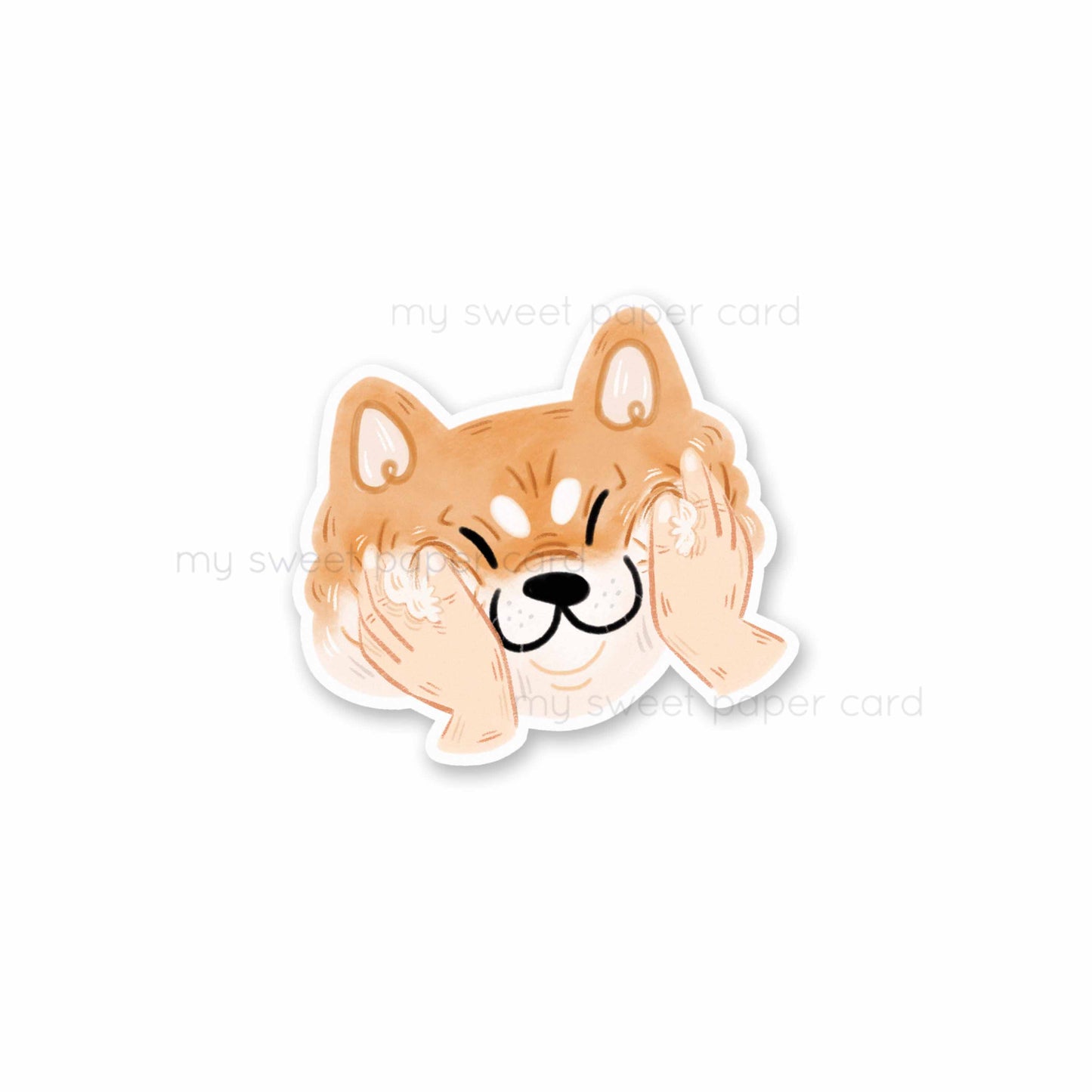 Têtes de Shiba - Stickers vinyl