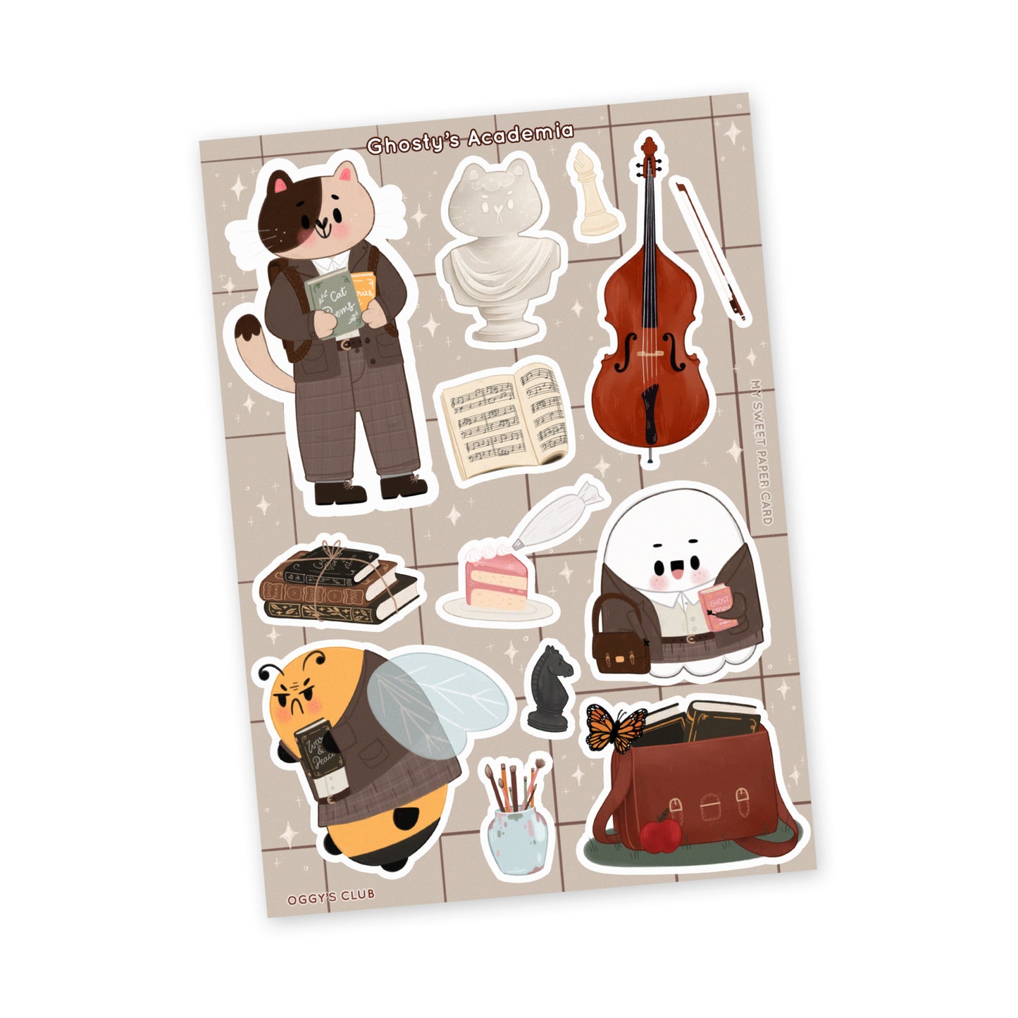 Oggy's Club - Ghosty's Academia - Stickers Sheet