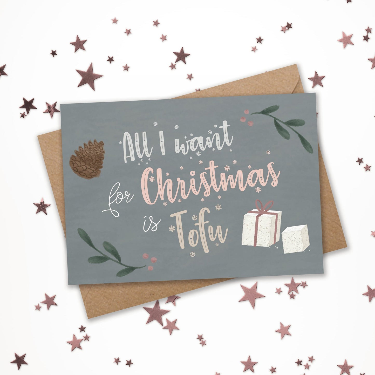 funny vegan christmas cards