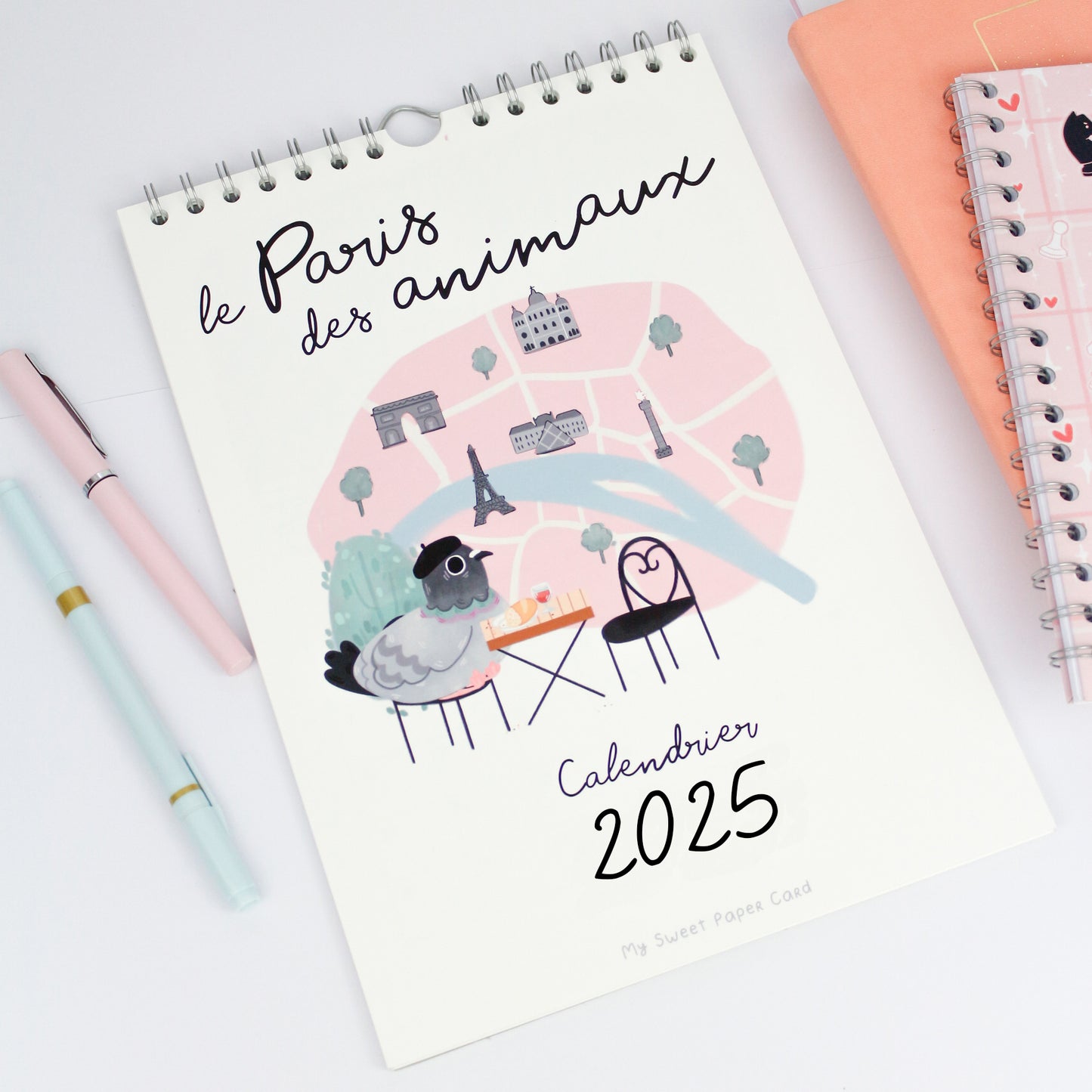 2025 Calendar - The Paris of Animals - A4 Wall Calendar