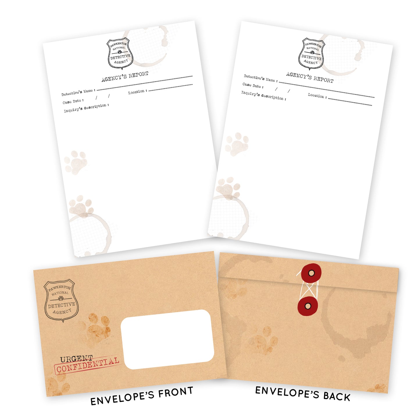 Oggy's Club - Cat Detective - Pen Pal Kit