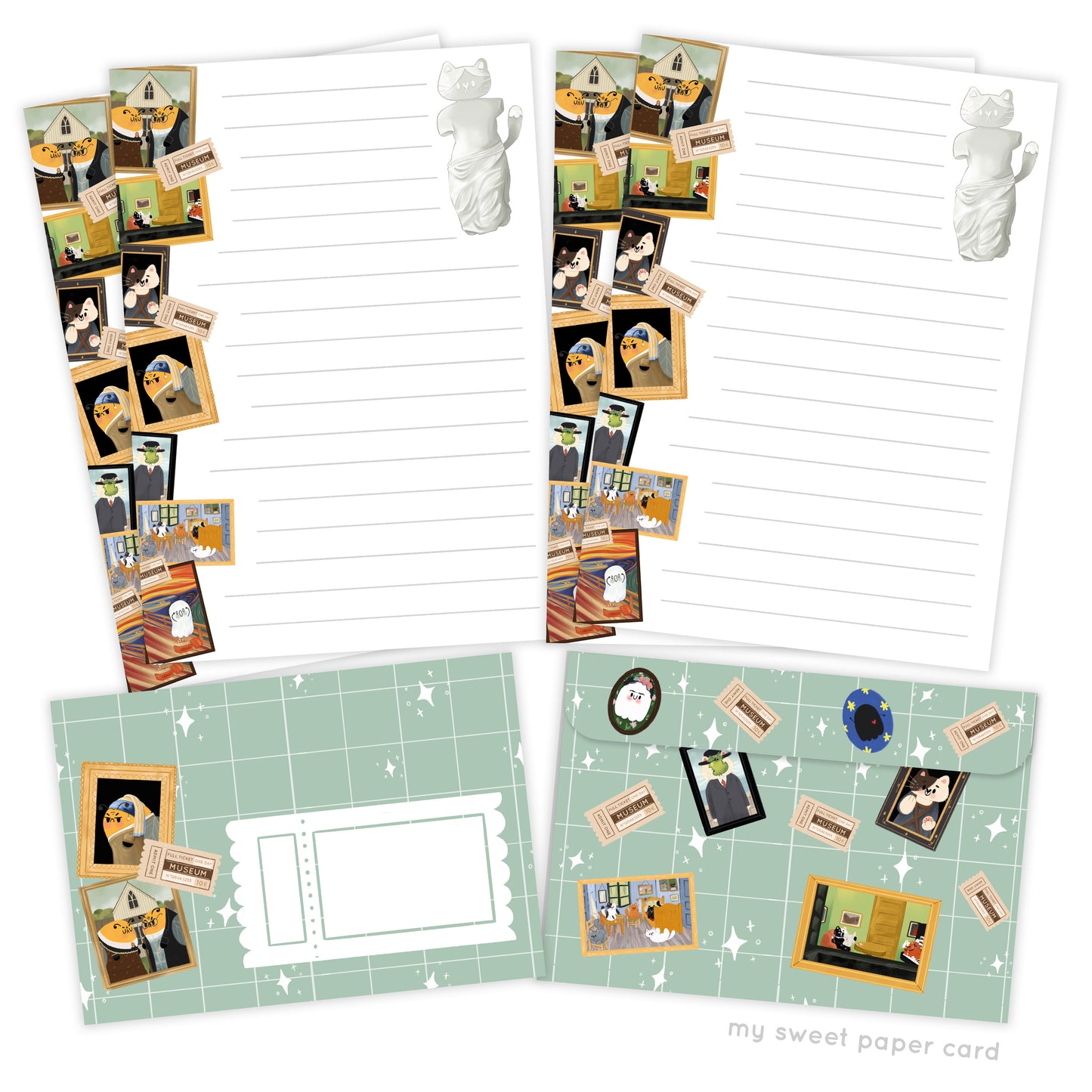 Oggy's Club - Day at the Museum - Pen Pal Kit