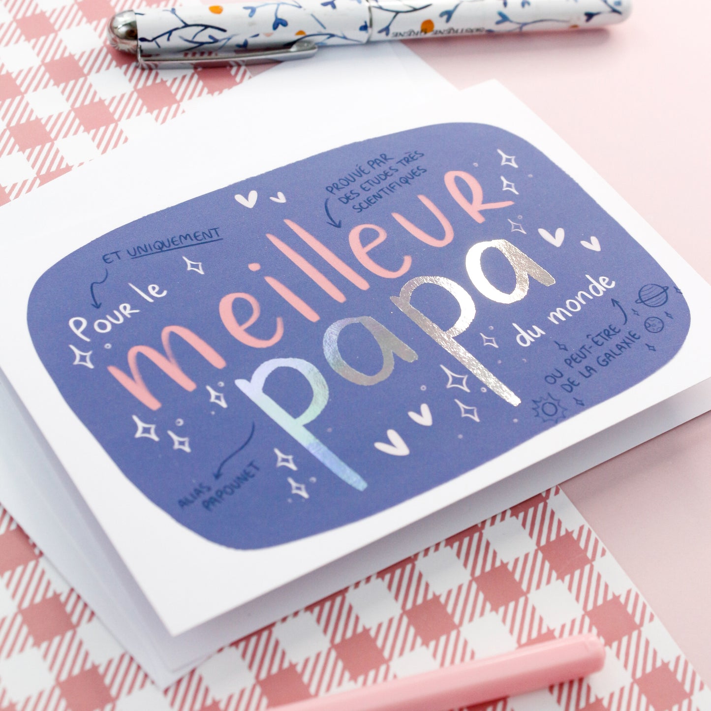 carte fete des peres pour le meilleur papa de l'univers