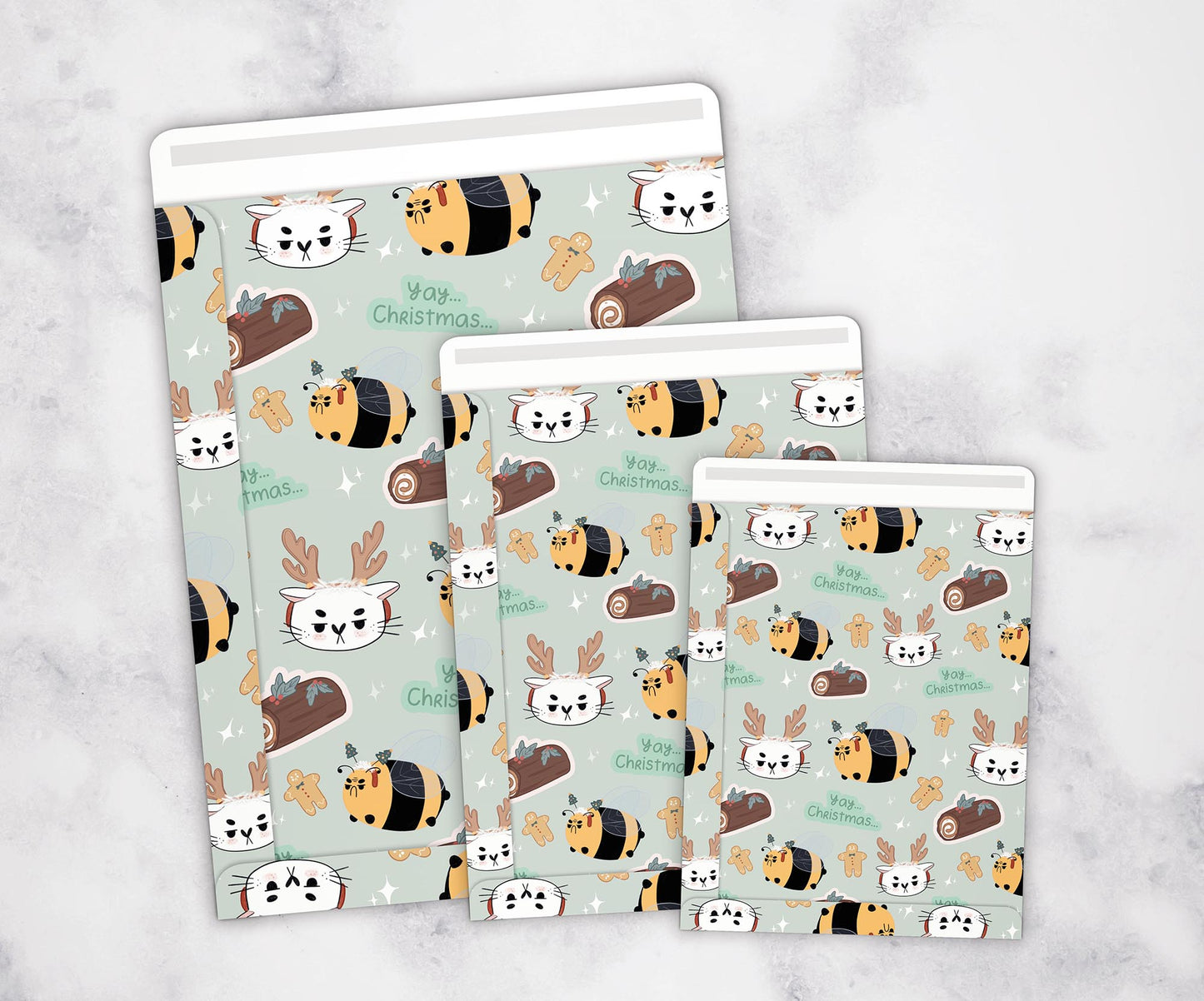 Grumbee christmas gift bags - Grumpy Christmas wrapping