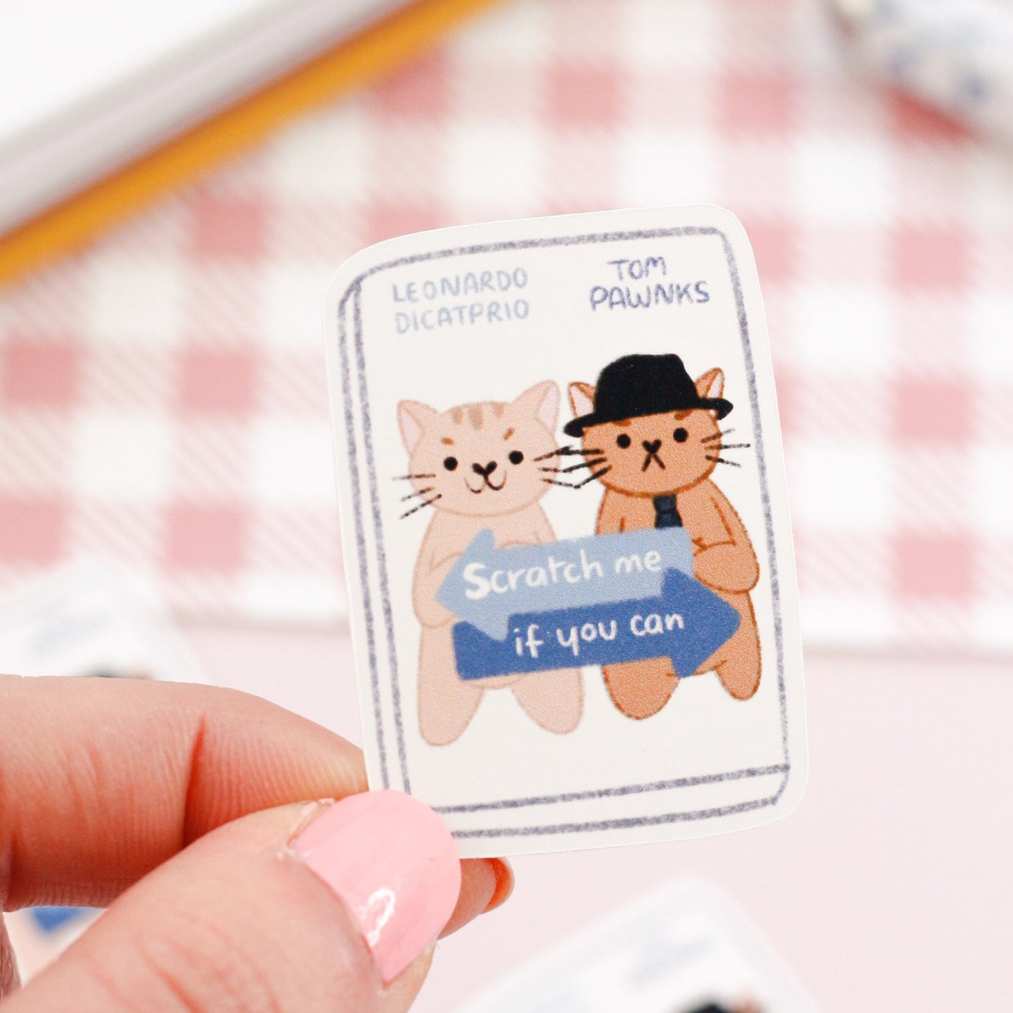 scratch me if you can cat movie stickers