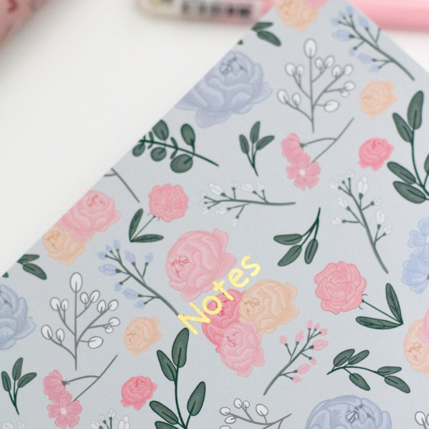 Carnet à fleurs pastel - Carnets mignons