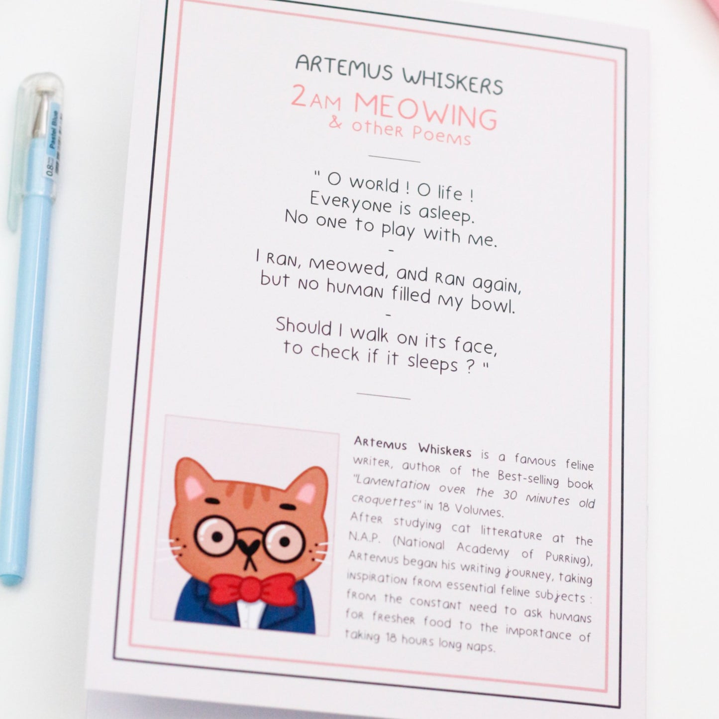 2am Meowing Notebook - Cute notebooks