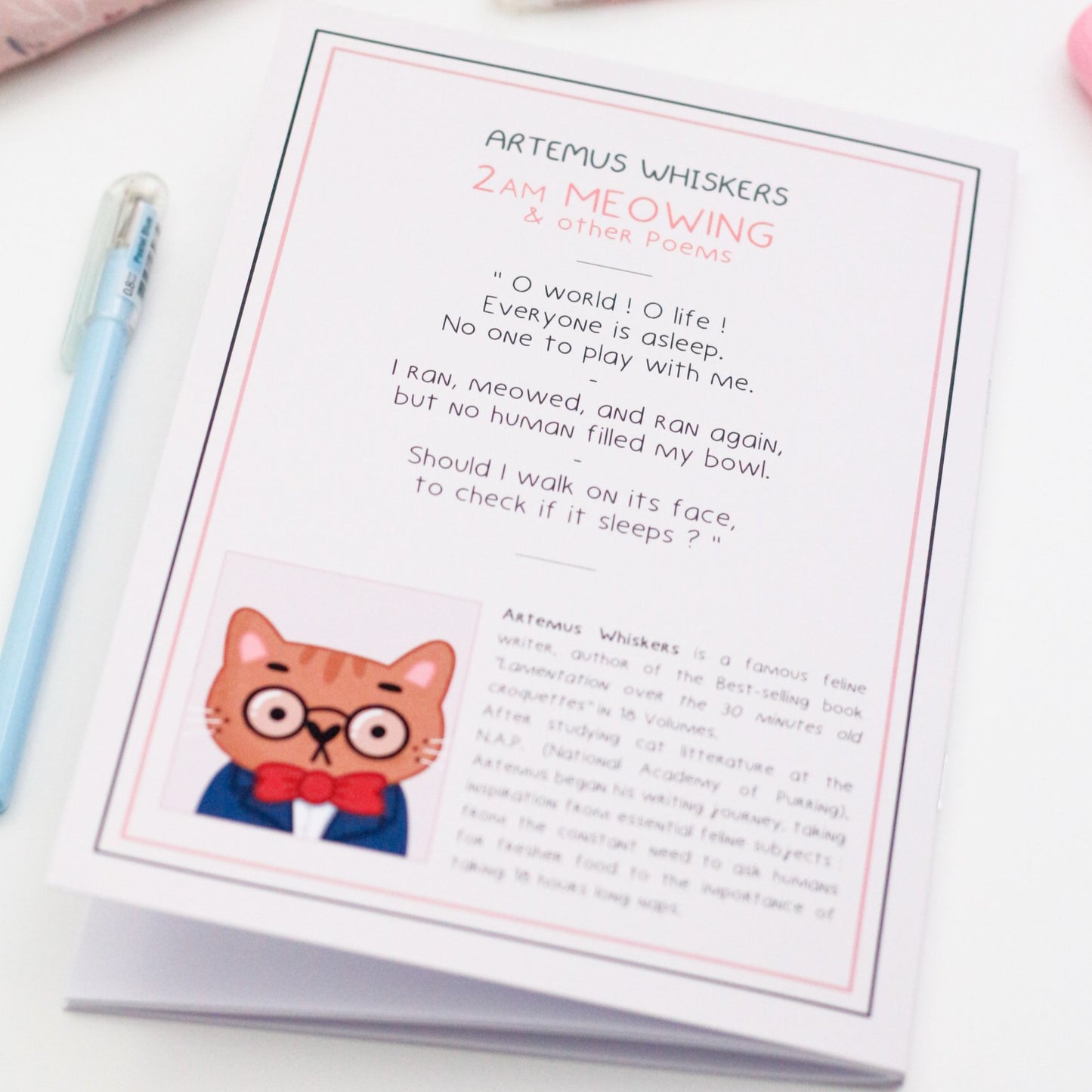 2am Meowing Notebook - Cute notebooks