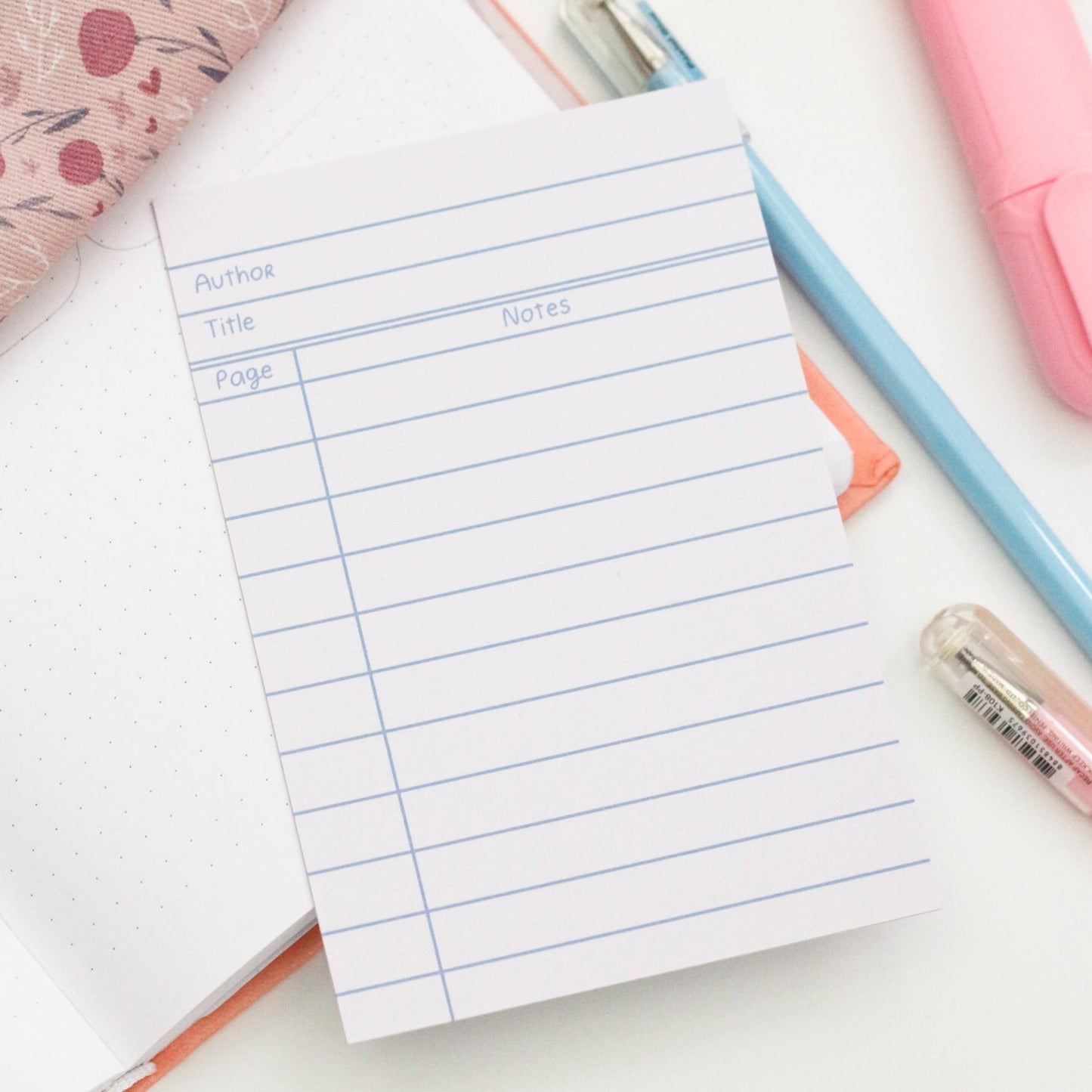 book lover gift notepad