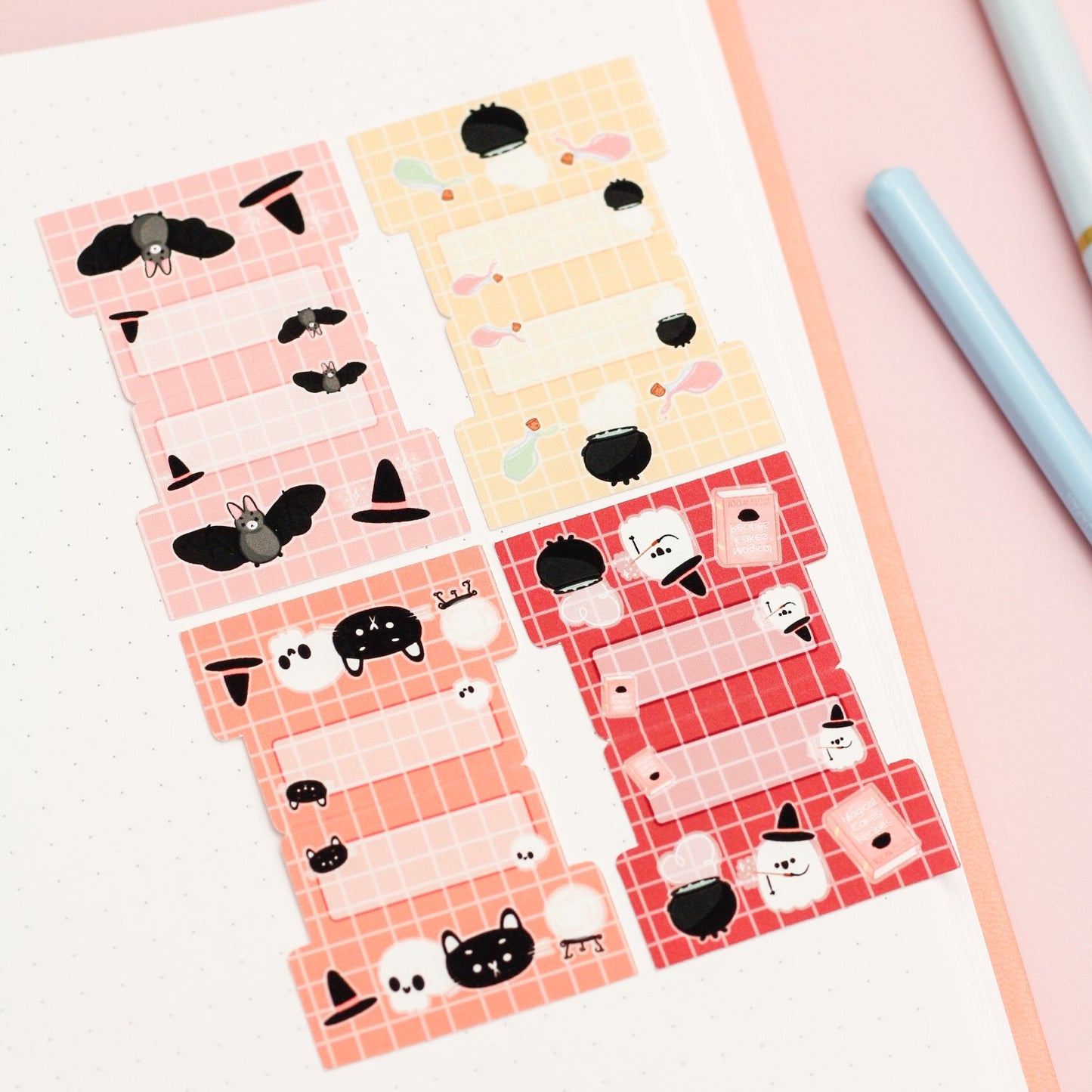 cute halloween tabs stickers