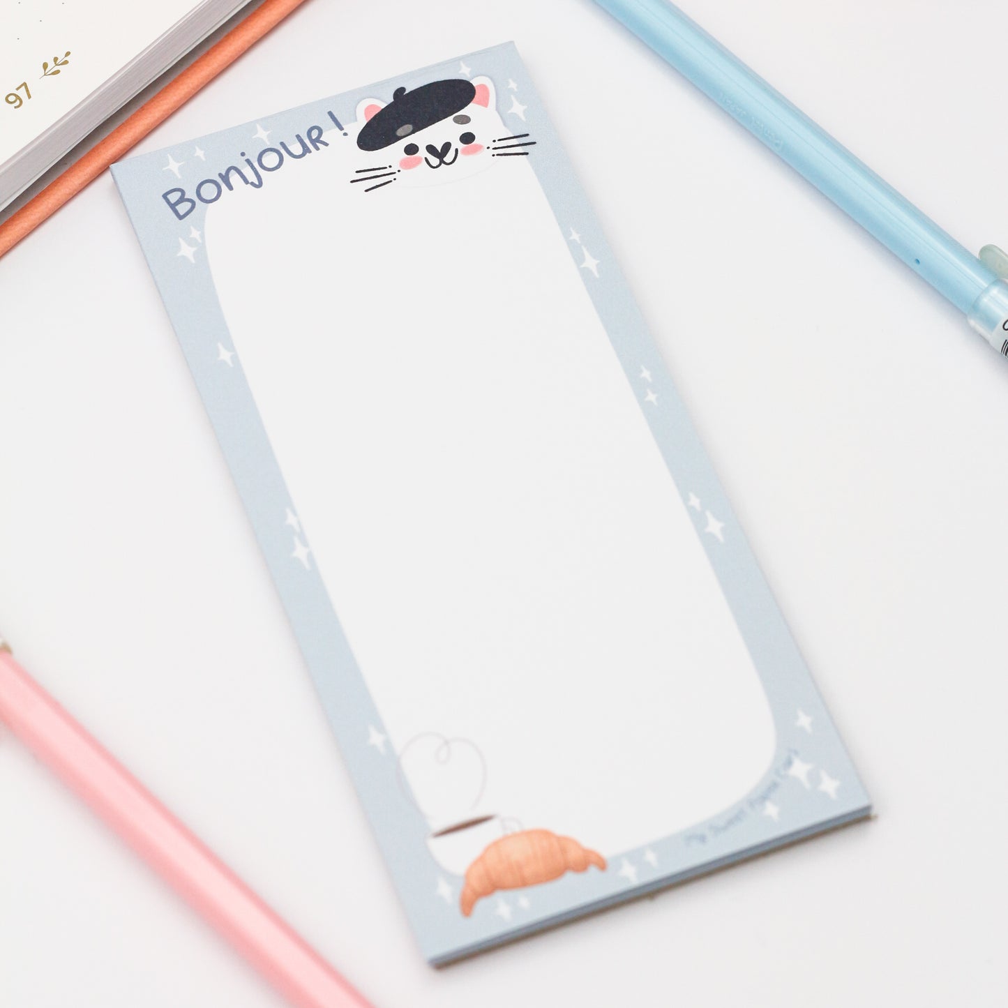 cat groceries notepad