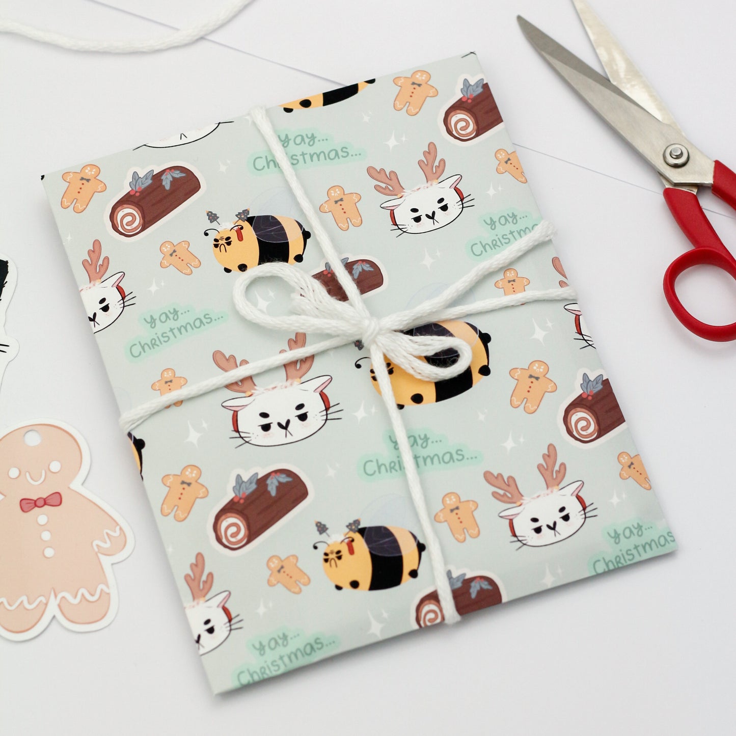 Grumbee christmas gift bags - Grumpy Christmas wrapping