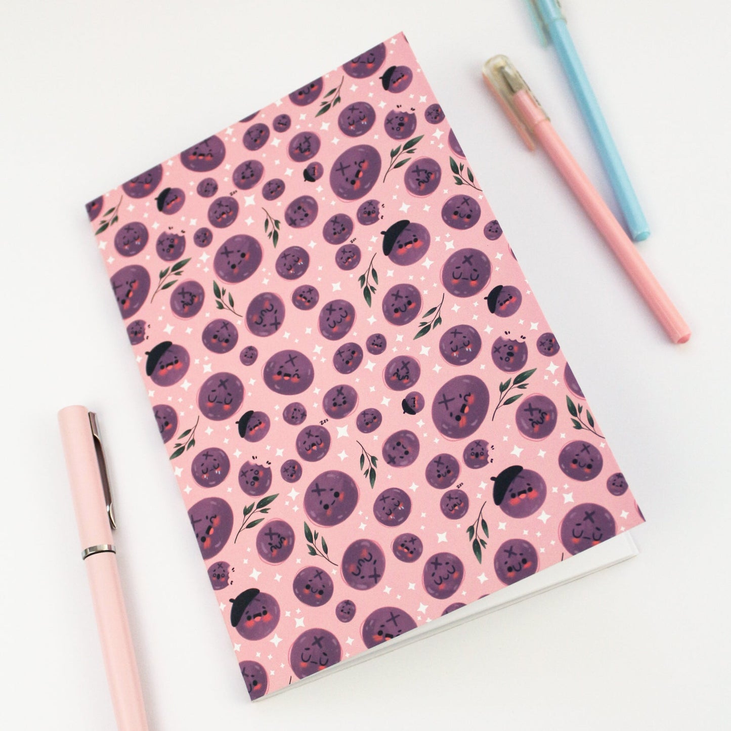Blueberry notebook - Summer Stationery gift
