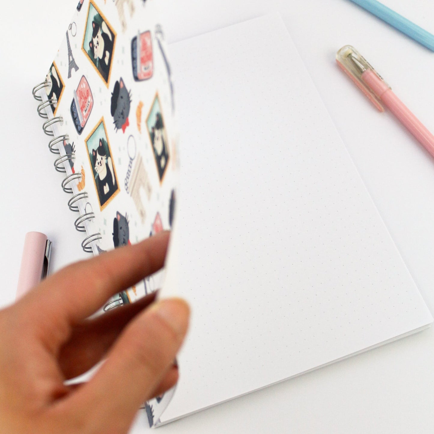 Welcome to Paris Spiral Notebook - French notebook