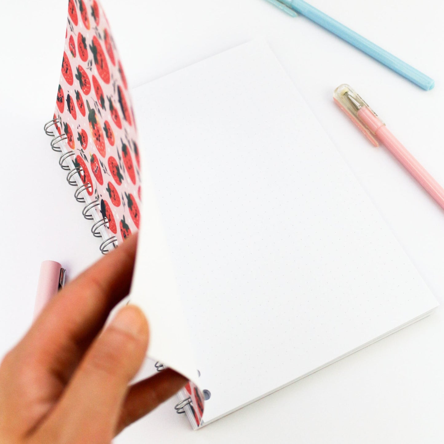 Cahier à spirale Fraise - Carnet mignon pour la rentrée scolaire