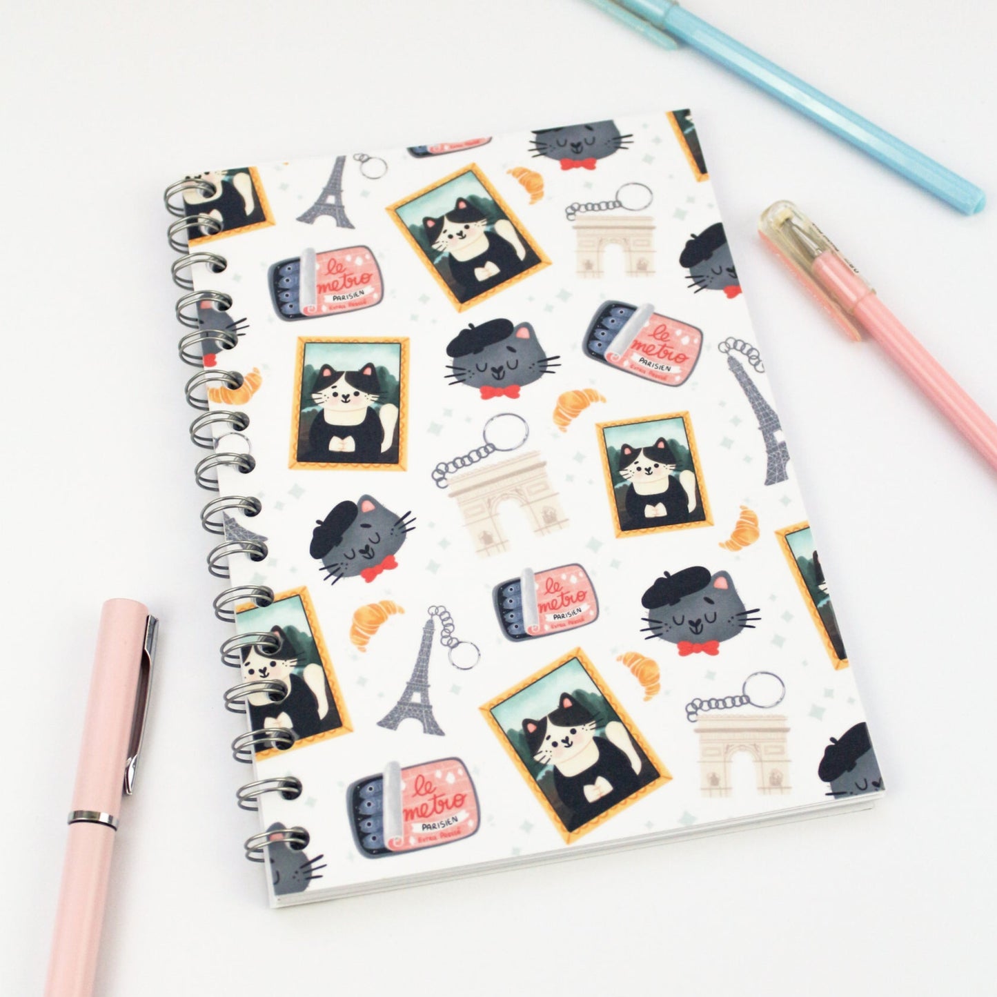 Welcome to Paris Spiral Notebook - French notebook