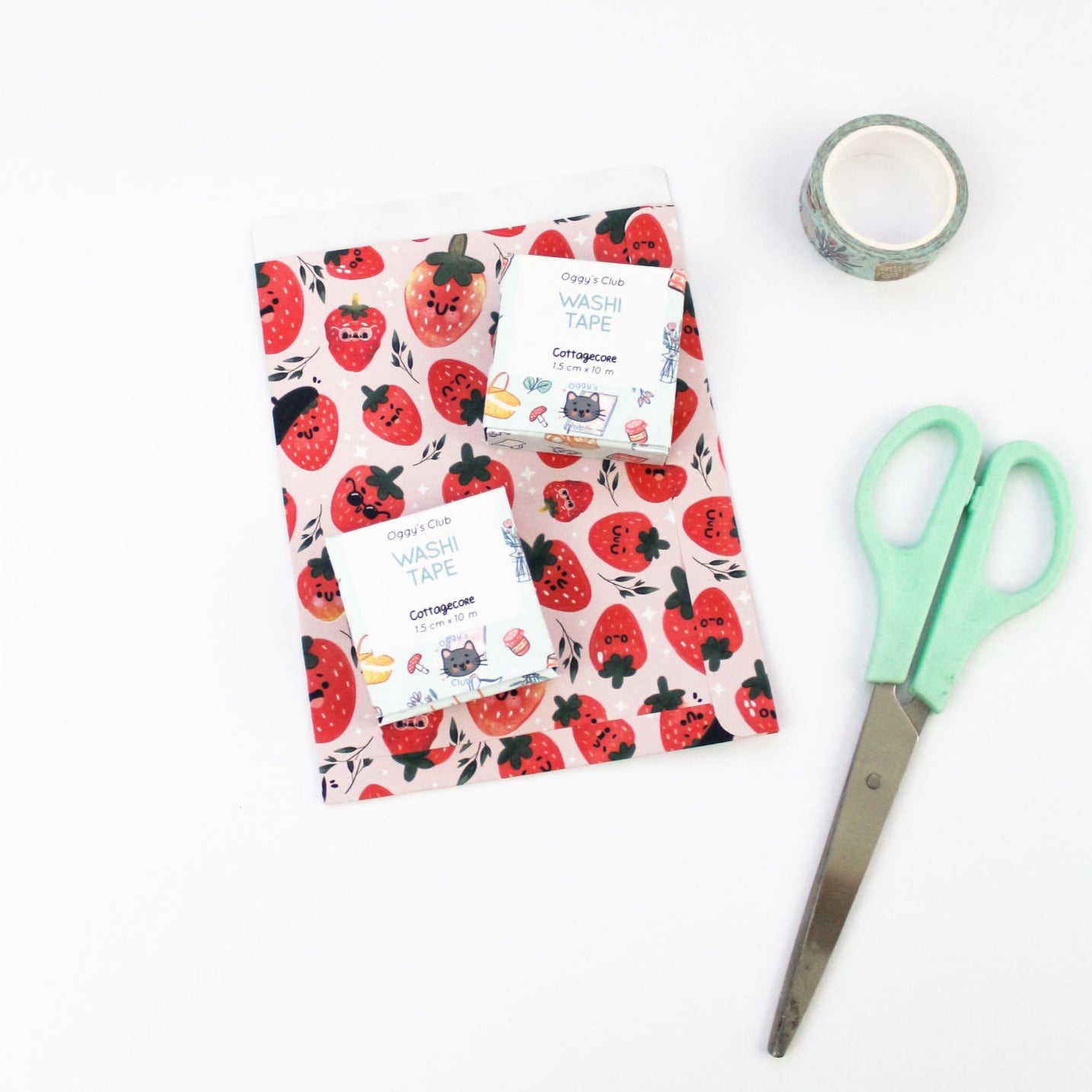 Pochettes cadeaux Fraises - Emballage cadeau anniversaire