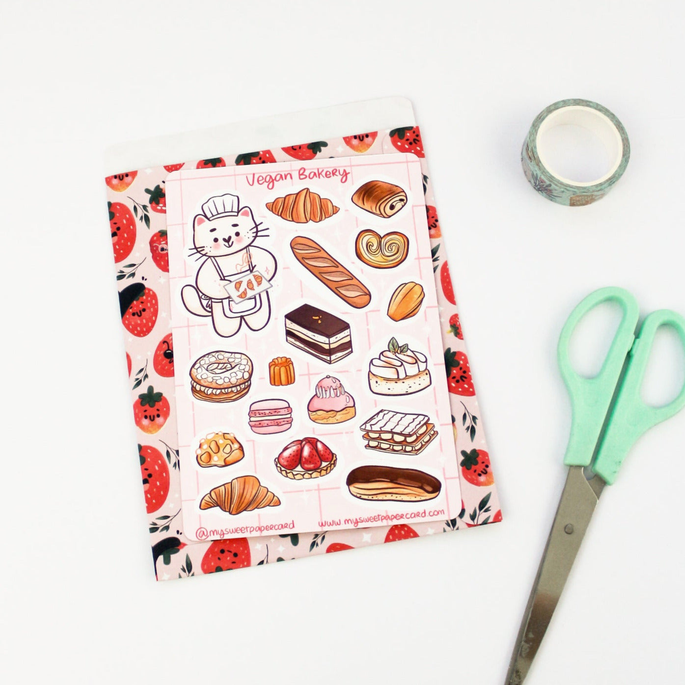 Pochettes cadeaux Fraises - Emballage cadeau anniversaire