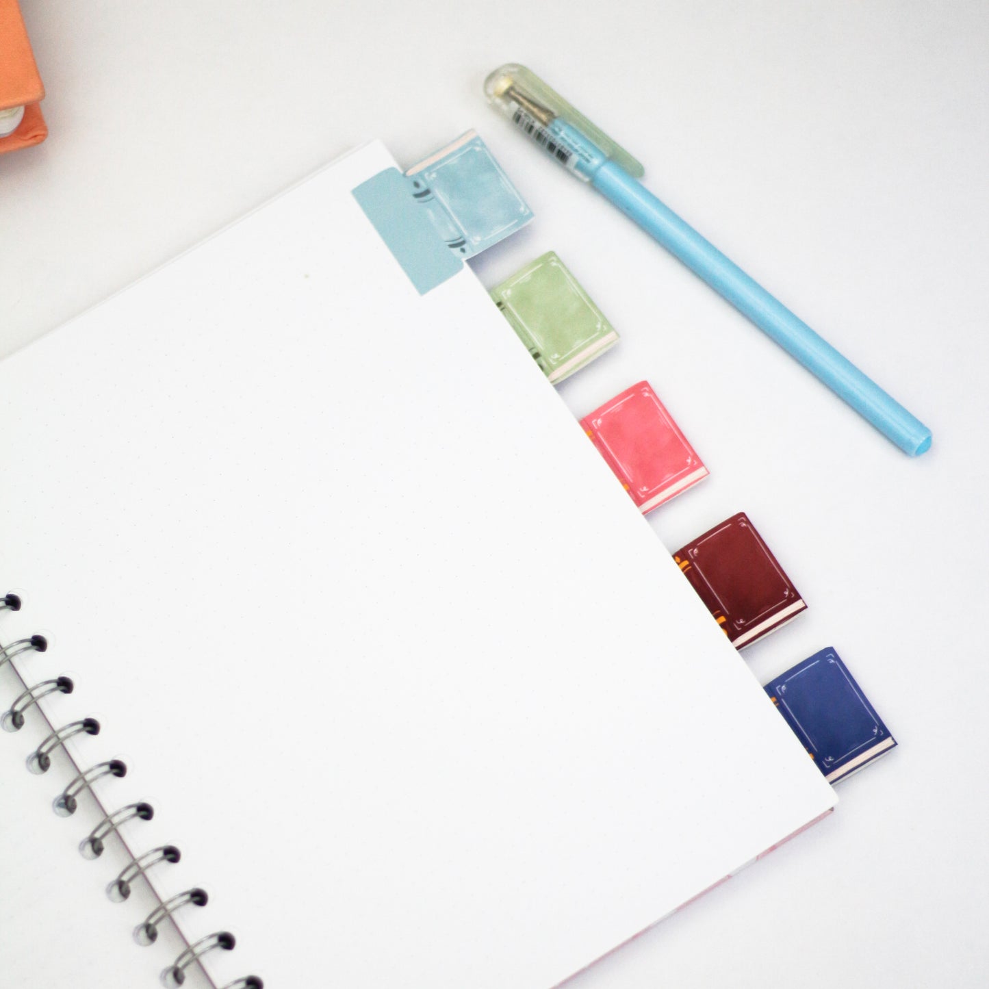 Mini book adhesive tabs - Notebook divider